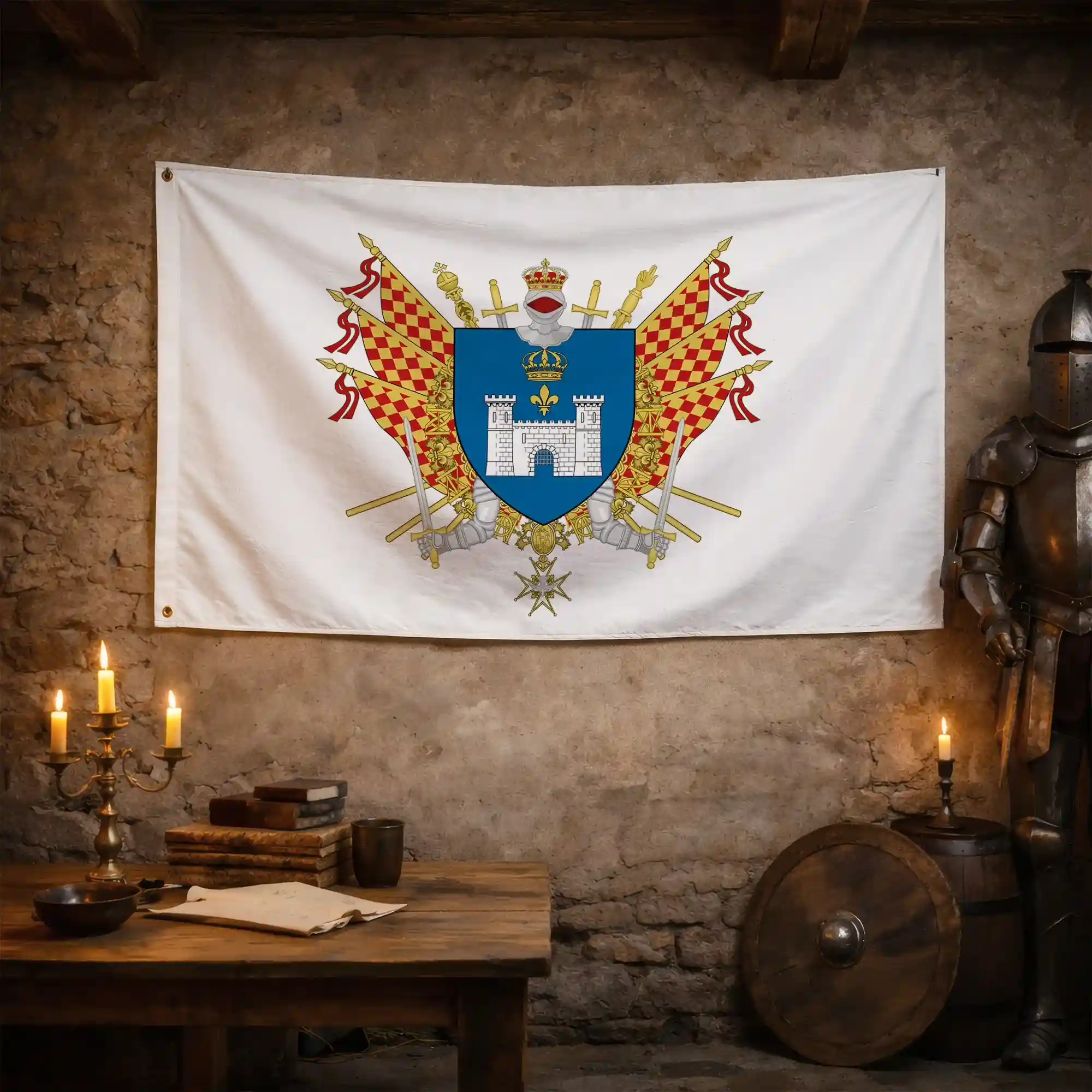 Drapeau - Blason d'Angoulême - Image 3