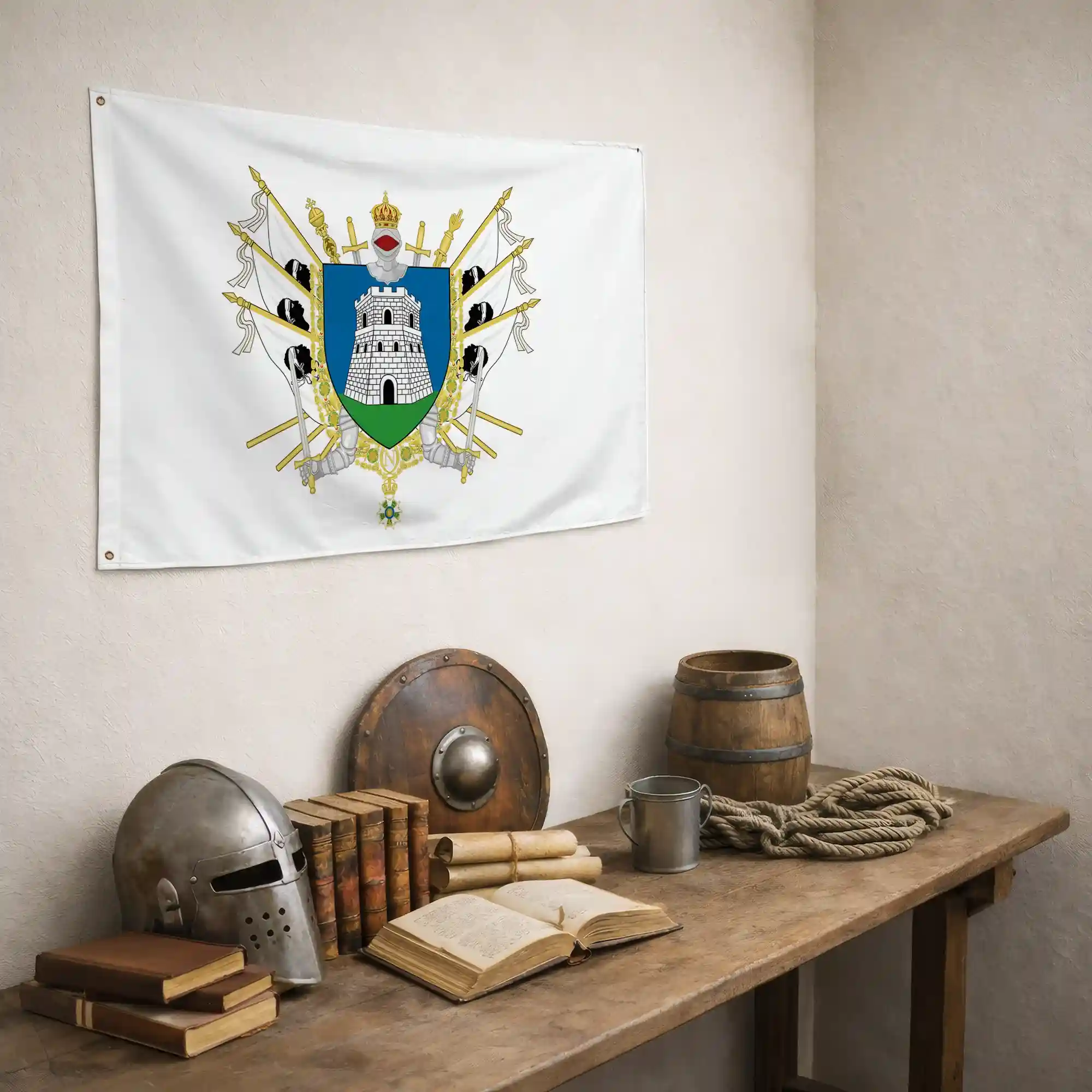Drapeau - Blason de Bastia - Image 5