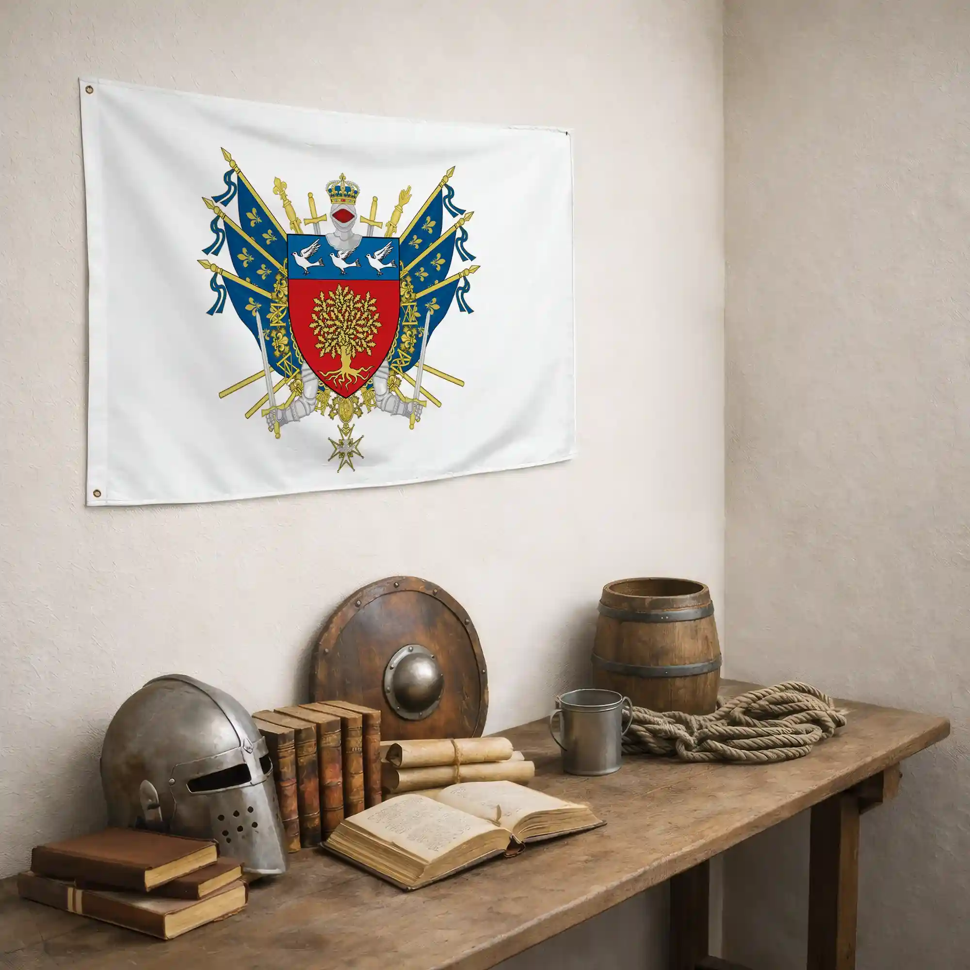 Drapeau - Blason de Bois-Colombes - Image 5
