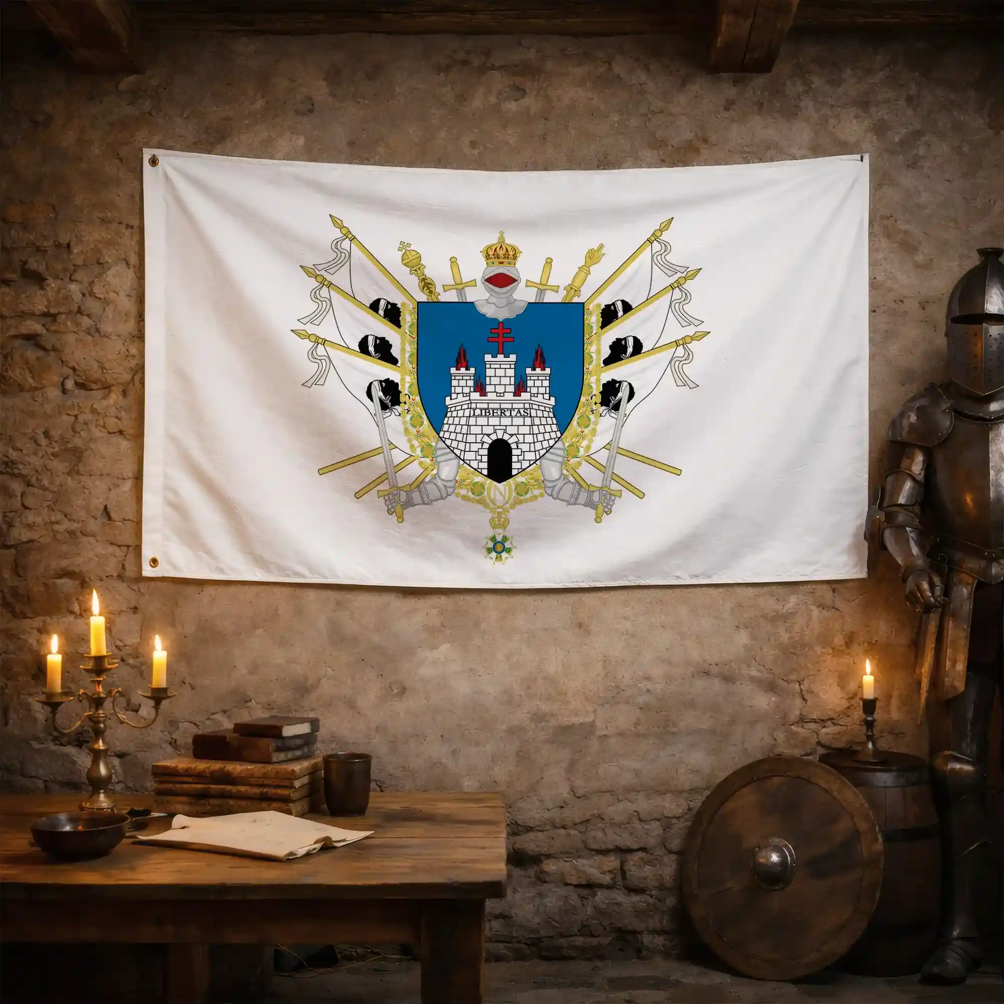 Drapeau - Blason de Bonifacio - Image 3