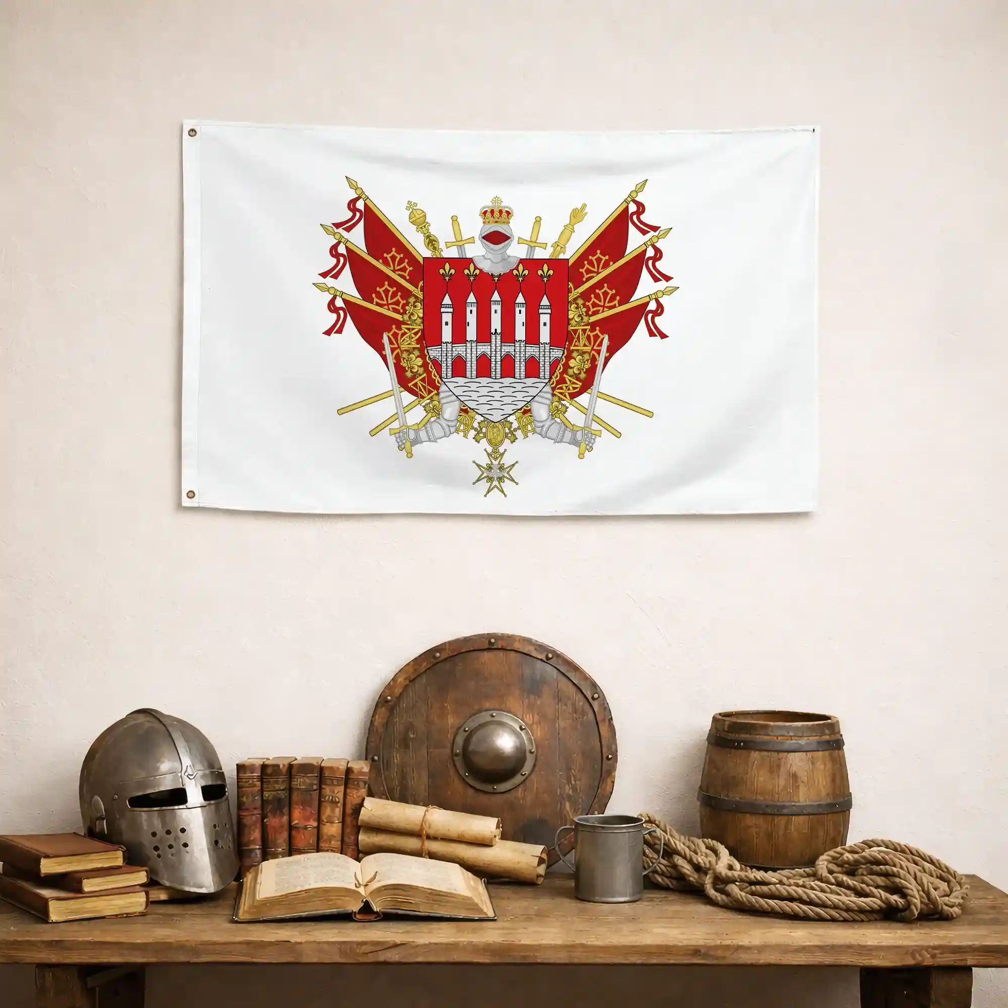 Drapeau - Blason de Cahors - Image 4