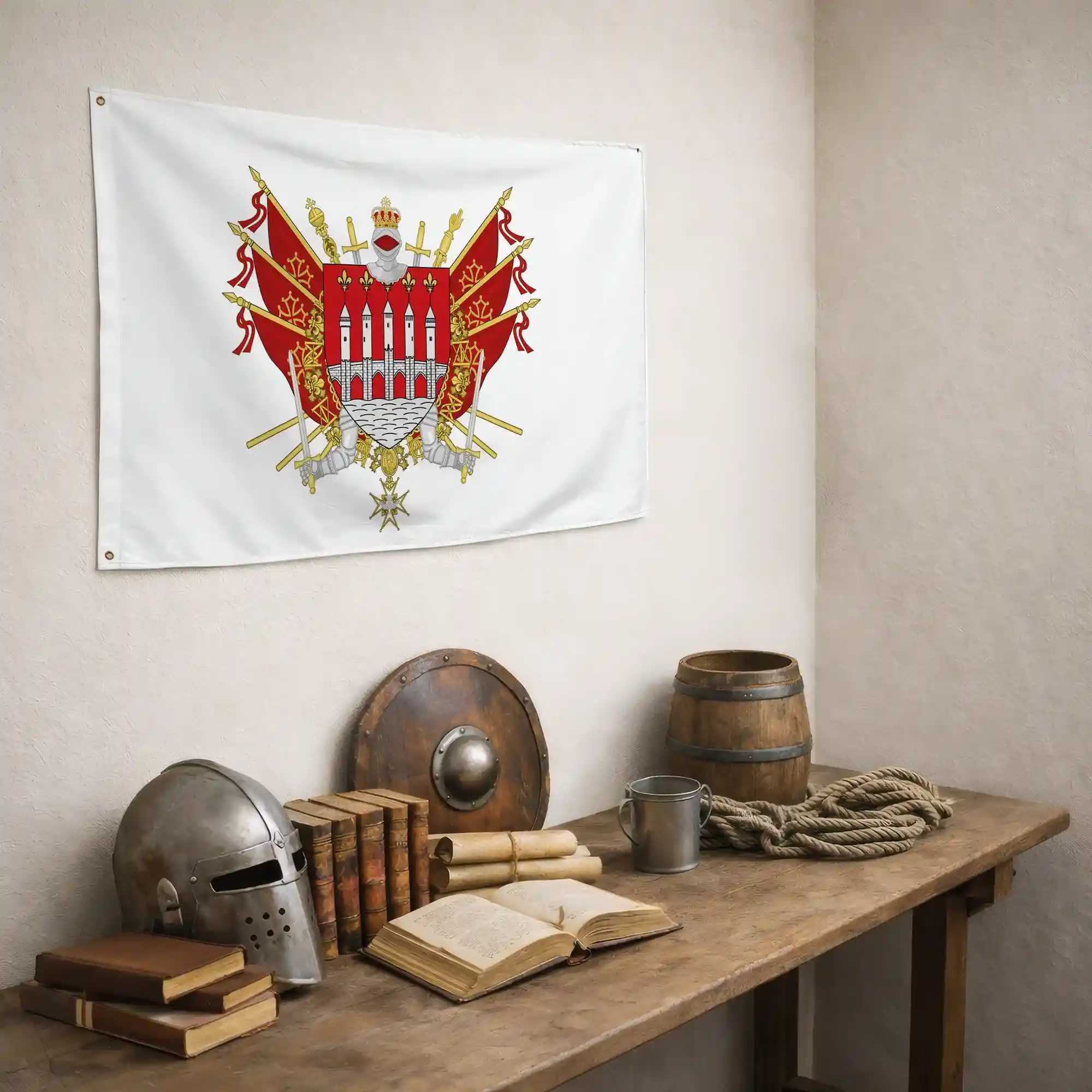 Drapeau - Blason de Cahors - Image 5