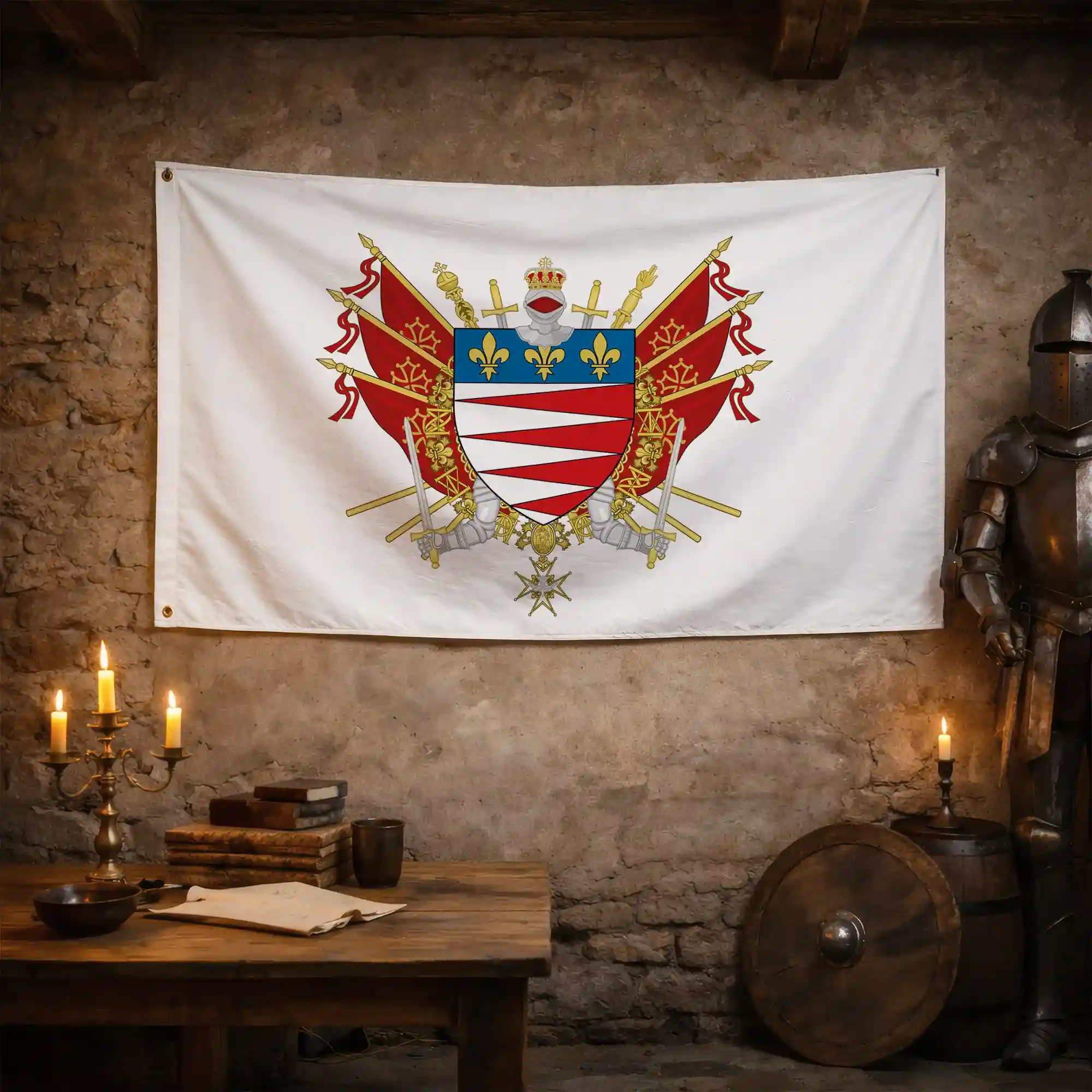 Drapeau - Blason de Castres - Image 3