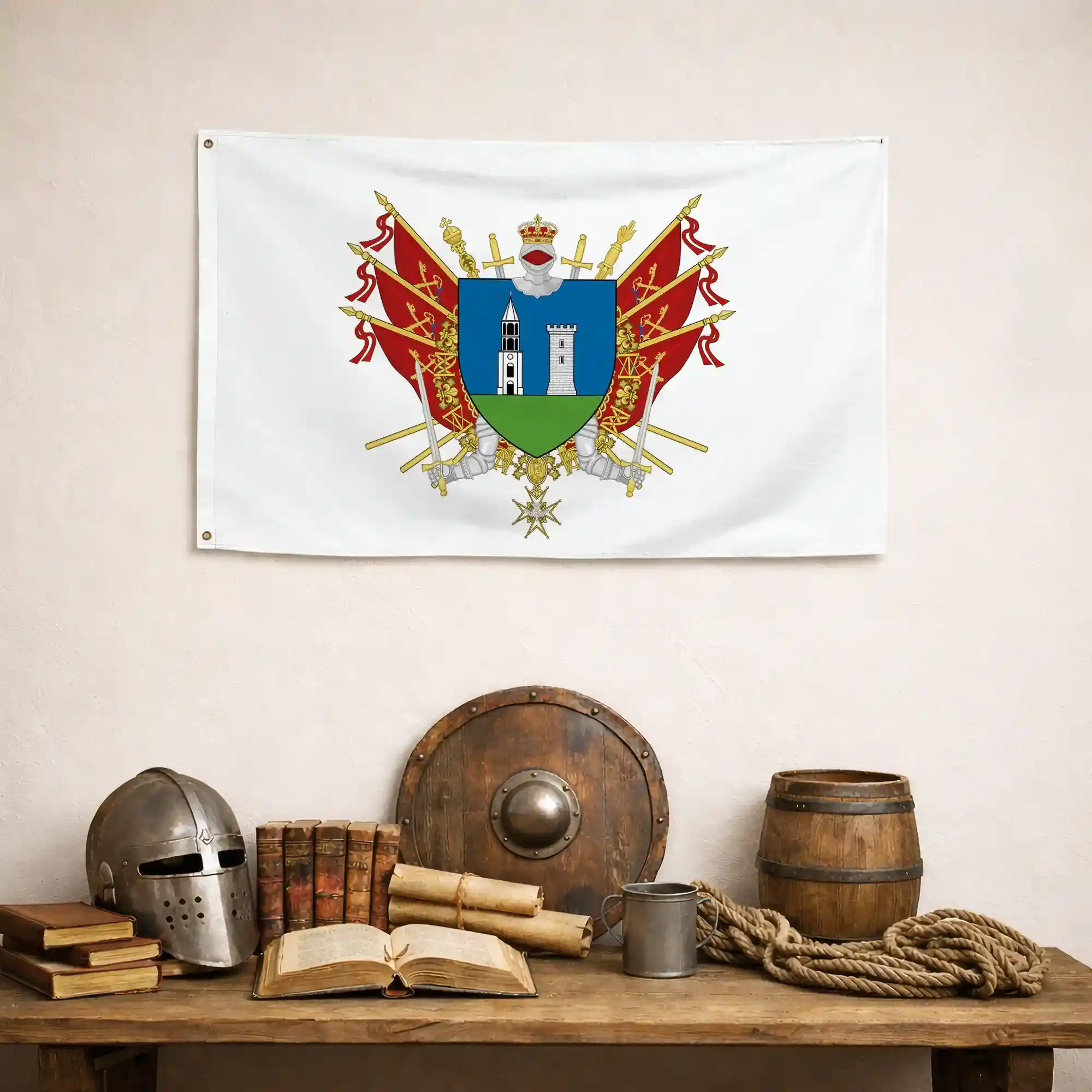 Drapeau - Blason de Cavaillon - Image 4