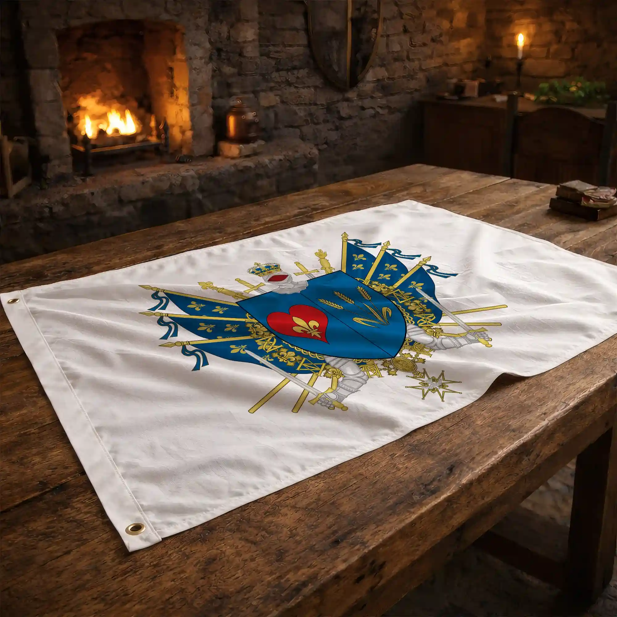 Drapeau - Blason de Corbeil-Essonnes - Image 2