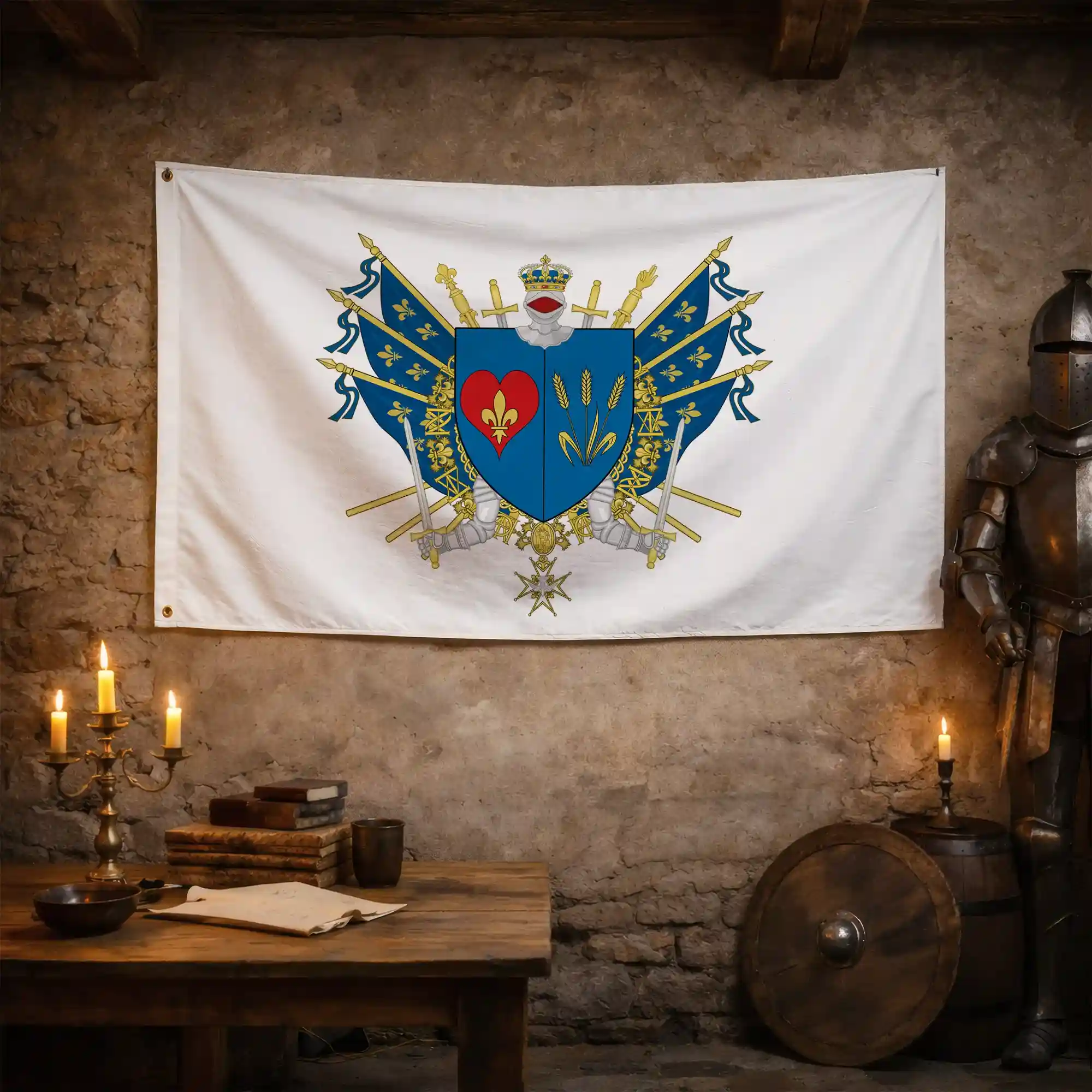 Drapeau - Blason de Corbeil-Essonnes - Image 3