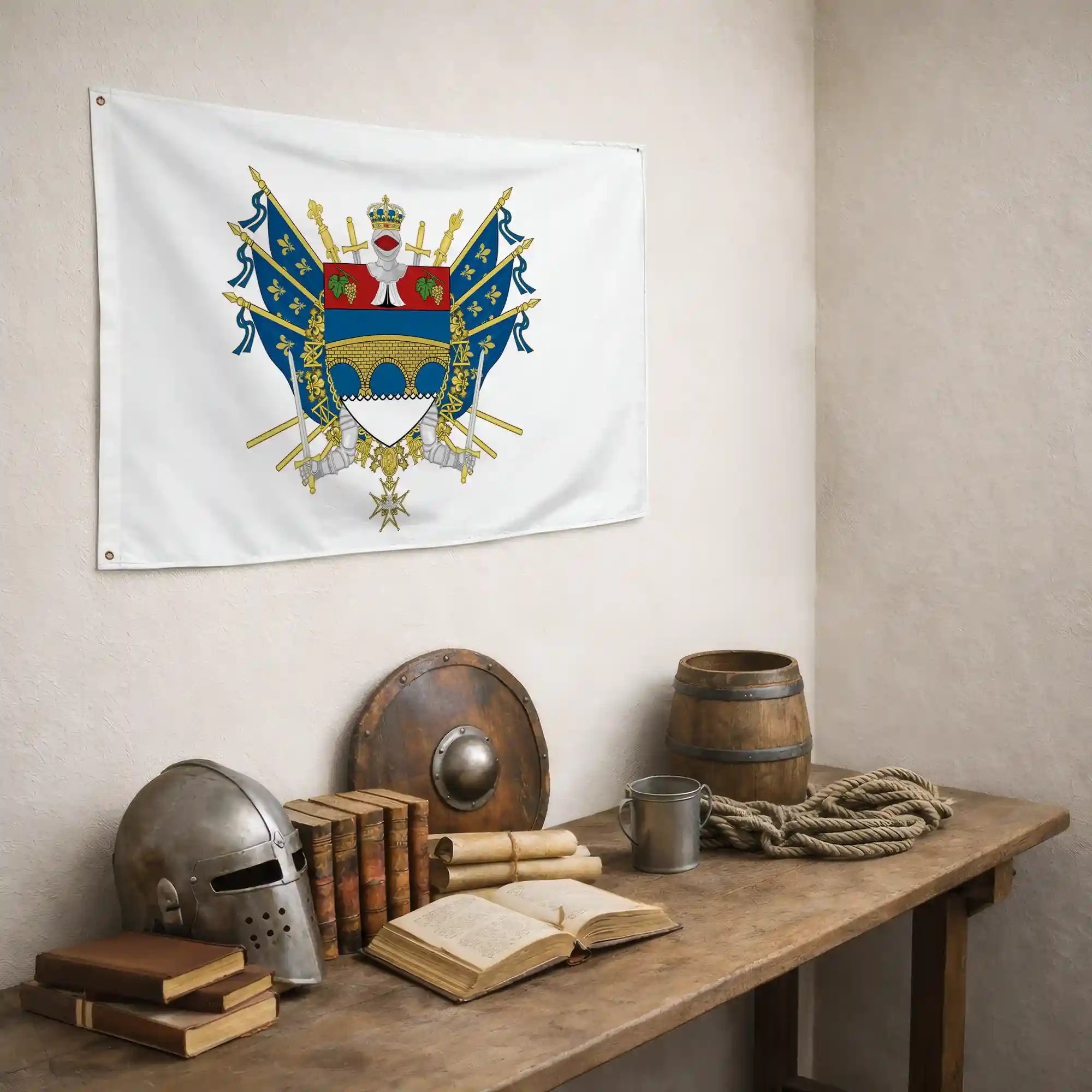 Drapeau - Blason de Courbevoie - Image 5