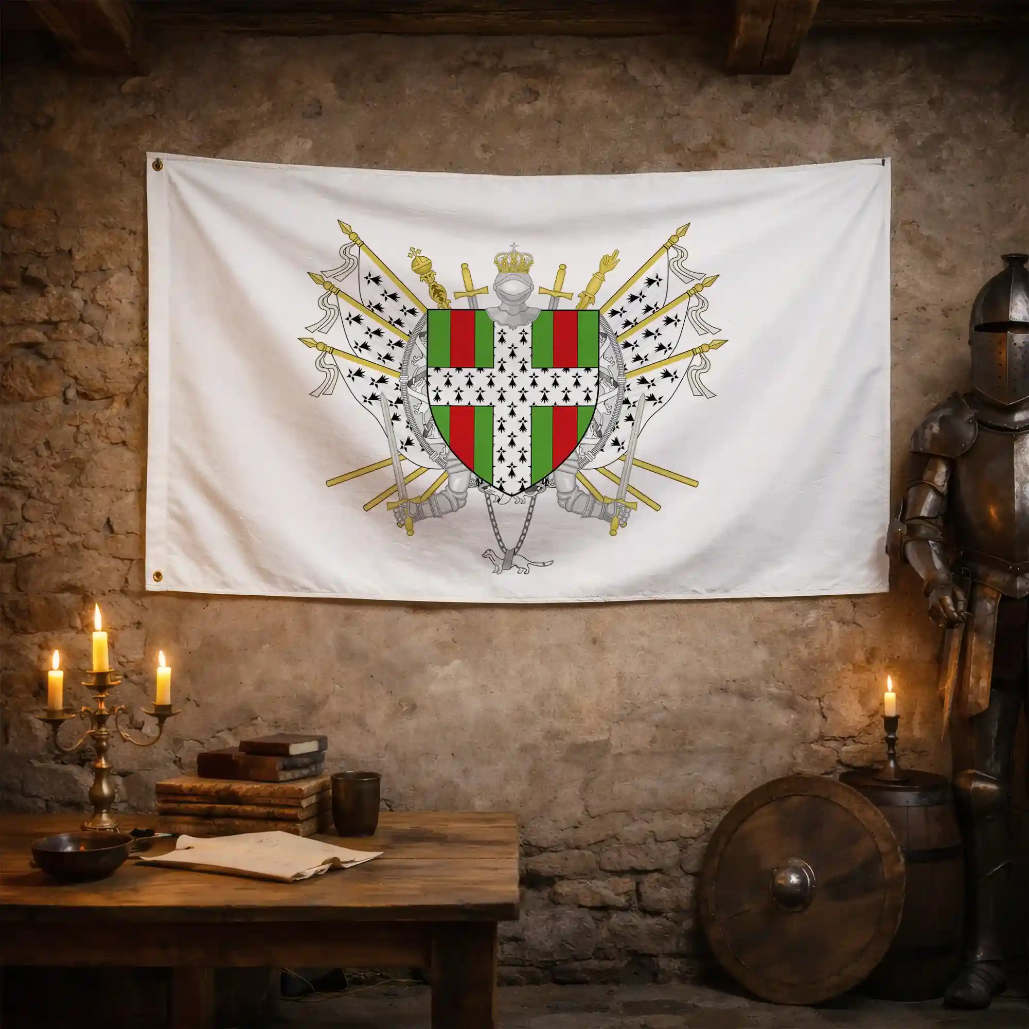 Drapeau - Blason de Dinard - Image 3