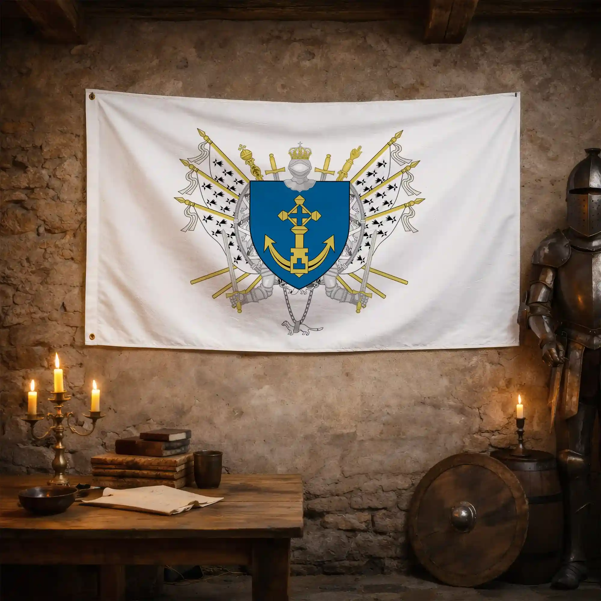 Drapeau - Blason de Douarnenez - Image 3