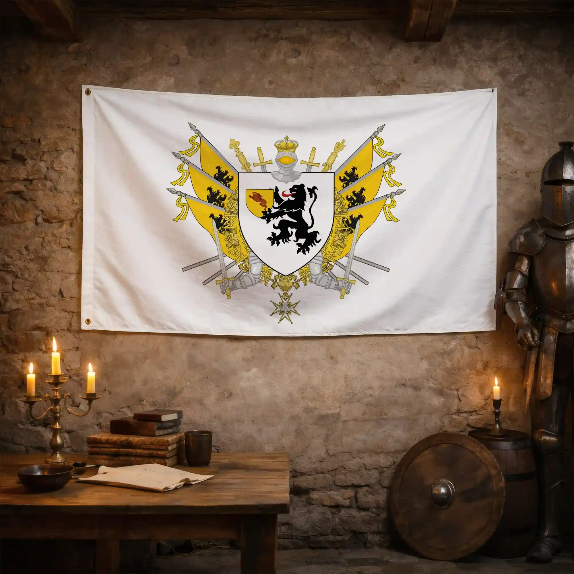 Drapeau - Blason de Hazebrouck - Image 3