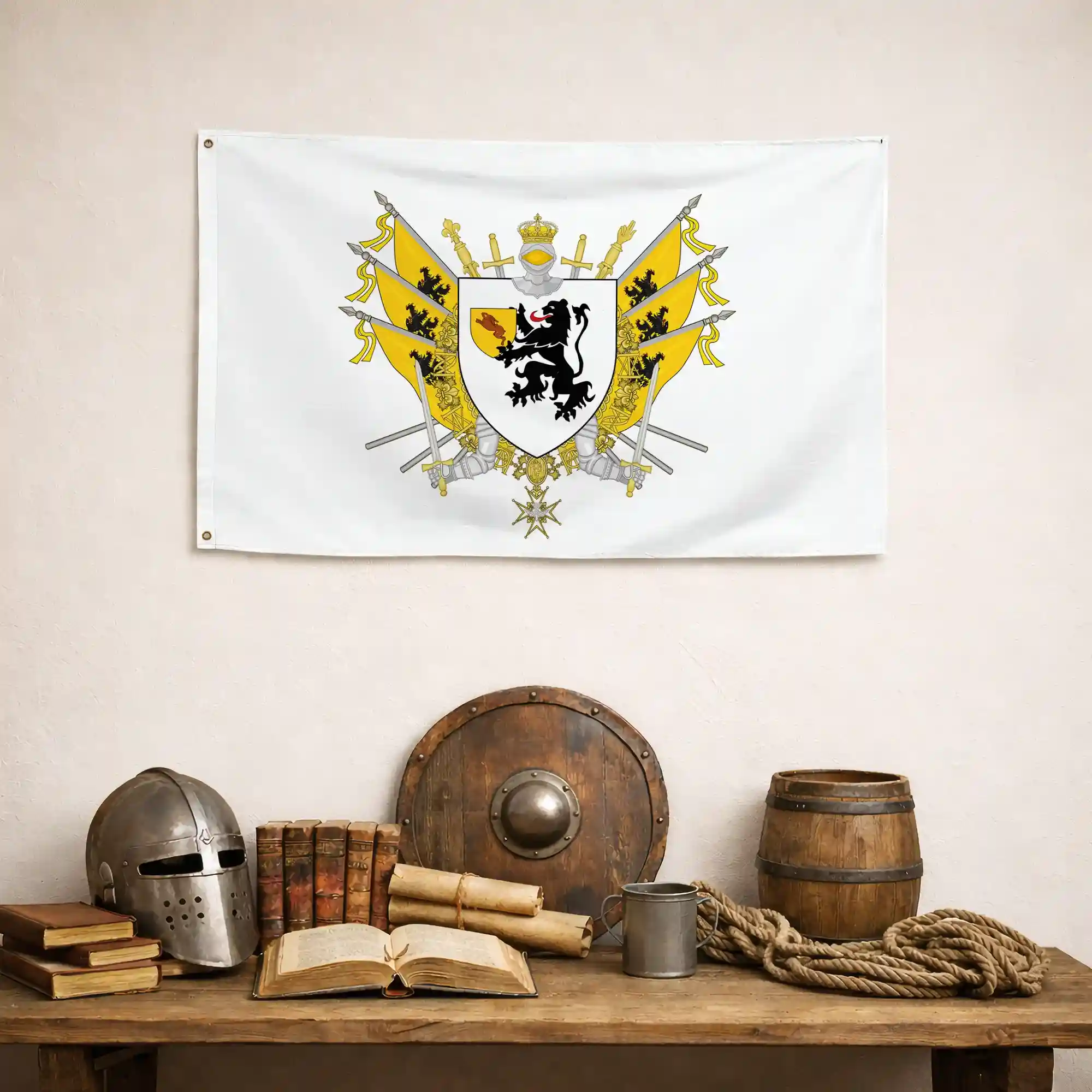 Drapeau - Blason de Hazebrouck - Image 4