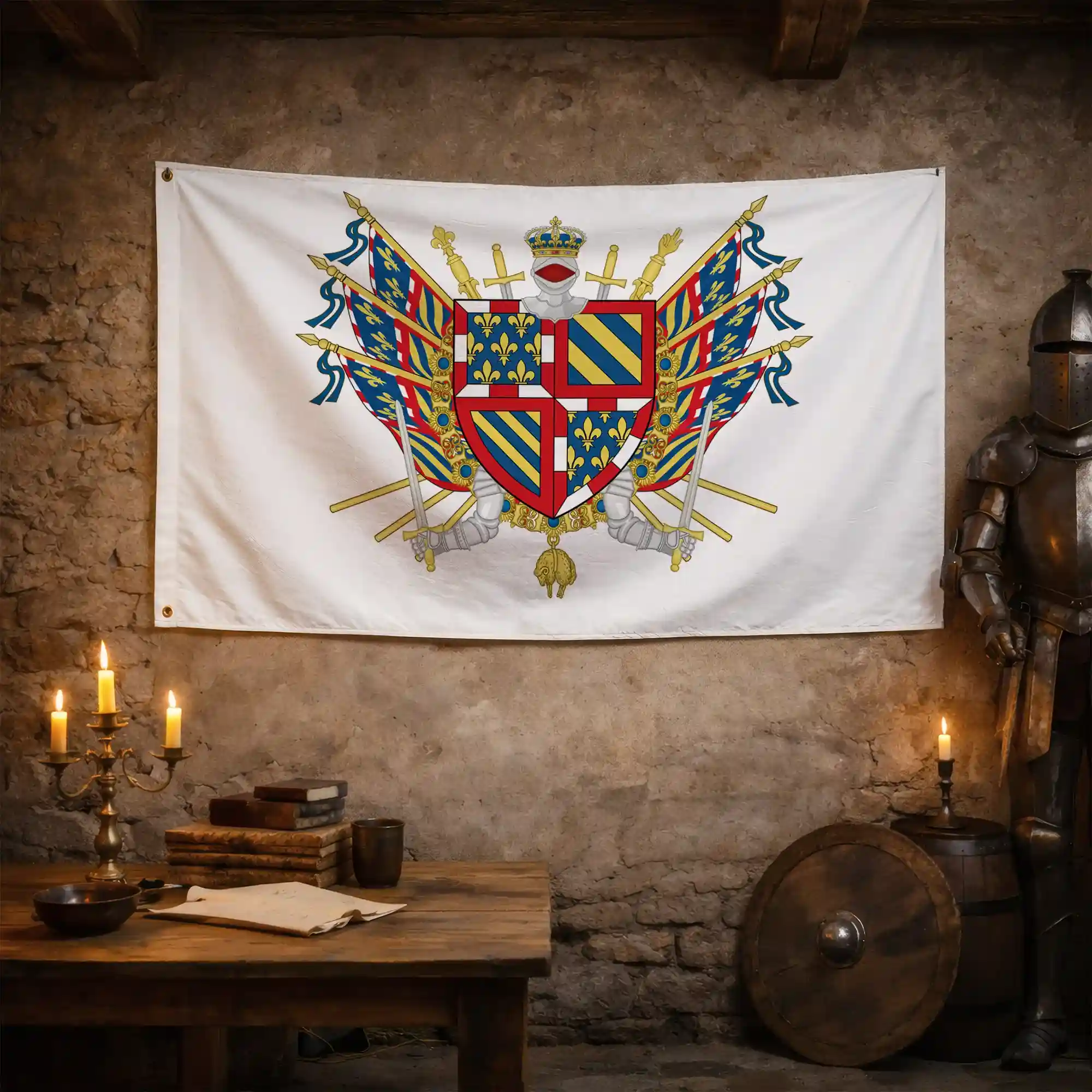 Drapeau - Blason de la Bourgogne - Image 3