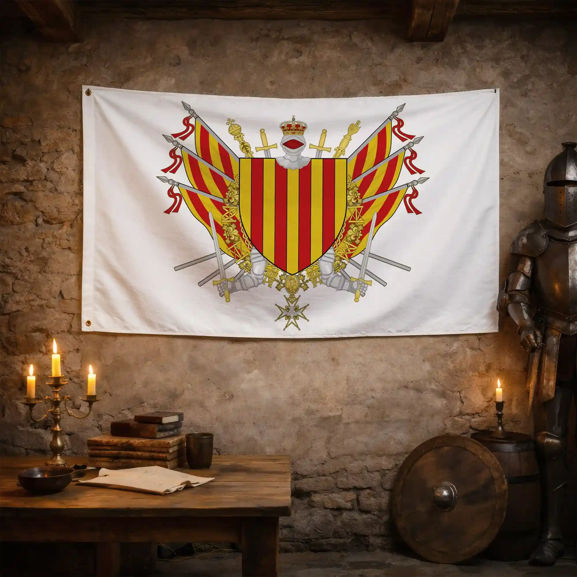 Drapeau - Blason de la Catalogne - Image 3