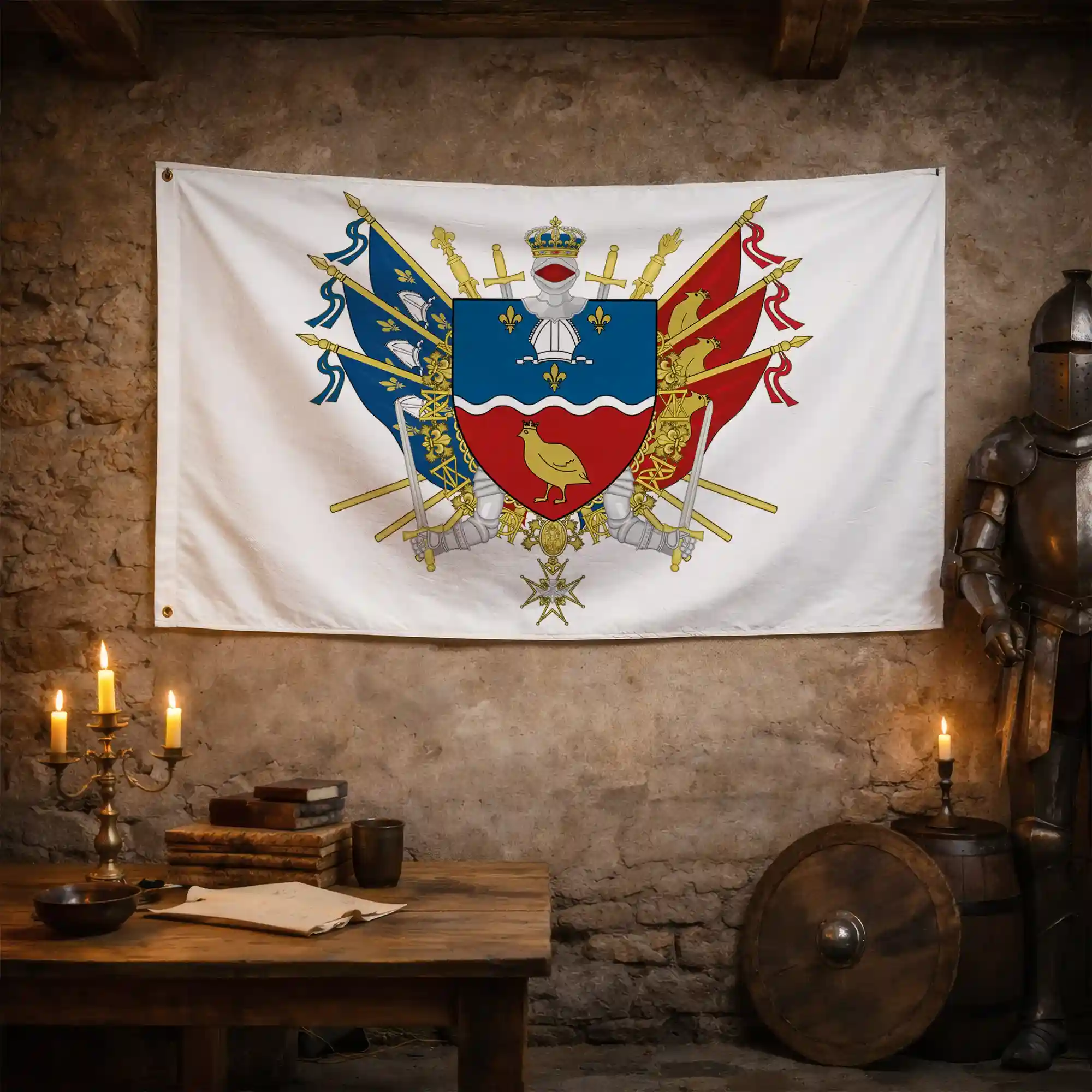 Drapeau - Blason de la Charente-Maritime (17) - Image 3