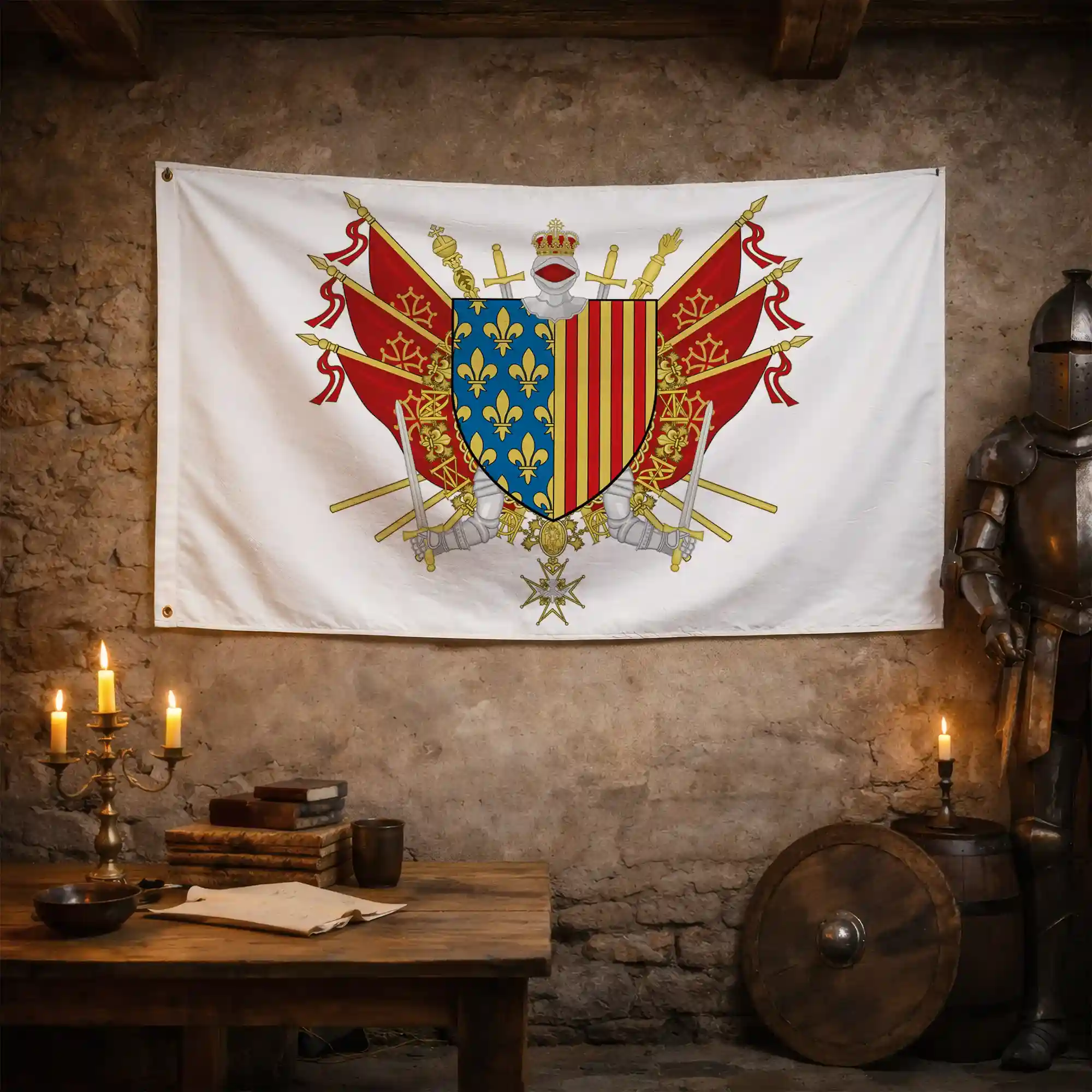 Drapeau - Blason de la Lozère (48) - Image 3