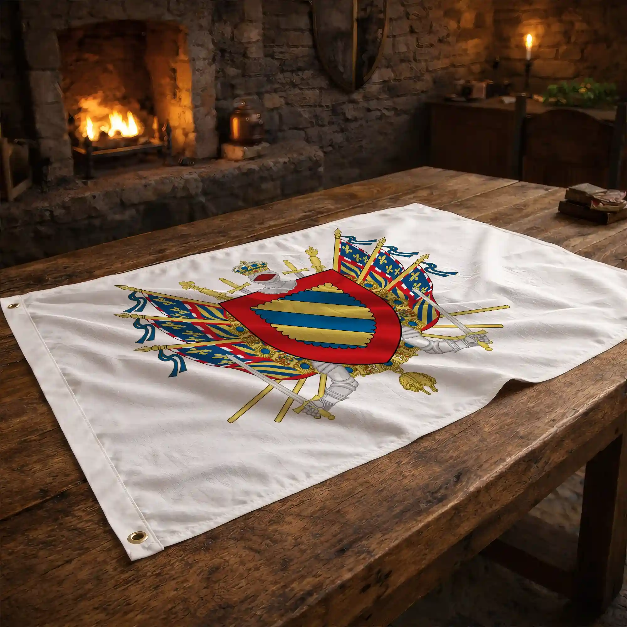Drapeau - Blason de la Nièvre (58) - Image 2