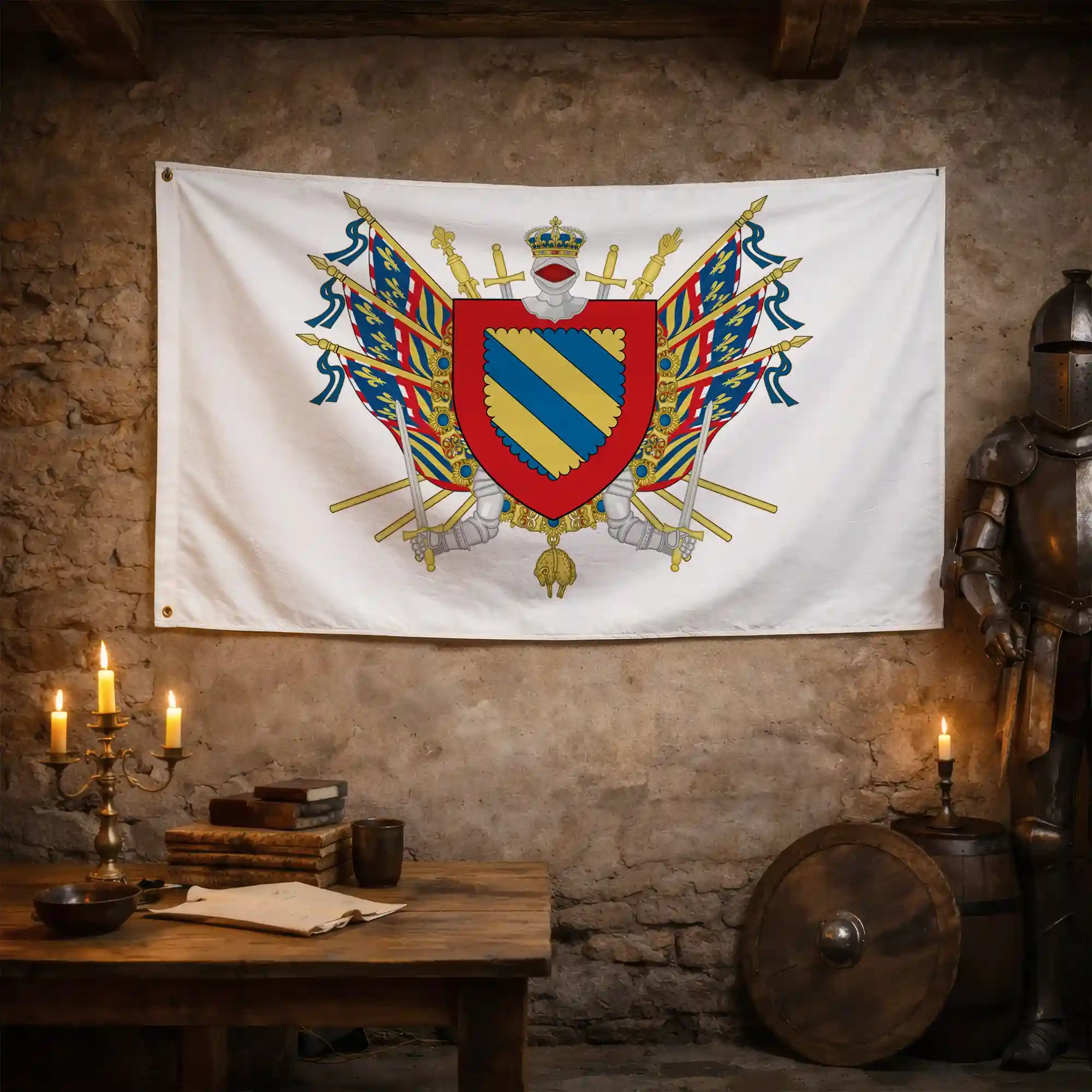 Drapeau - Blason de la Nièvre (58) - Image 3