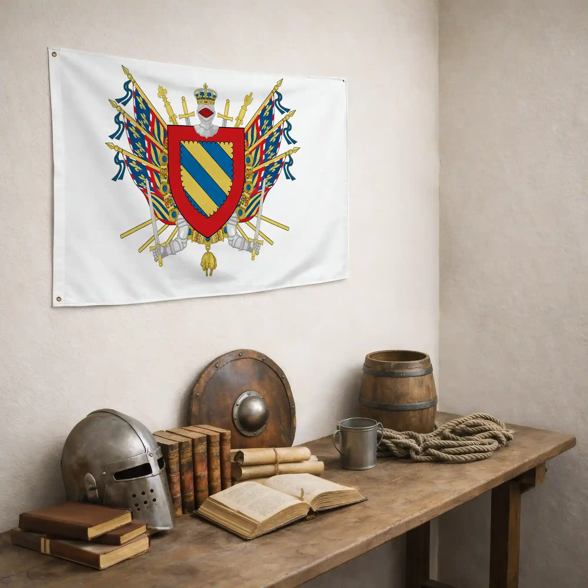 Drapeau - Blason de la Nièvre (58) - Image 6