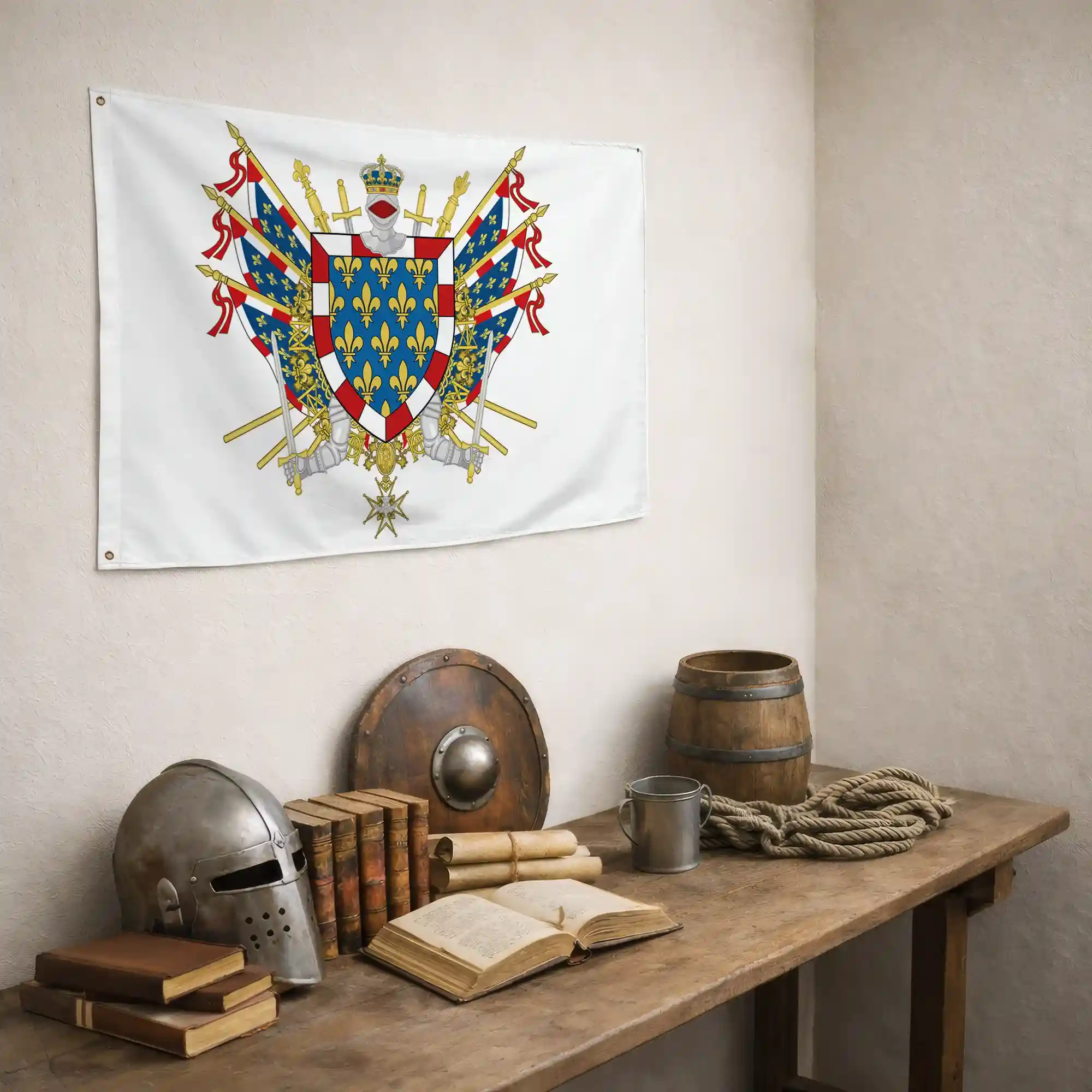 Drapeau - Blason de la Touraine - Image 6