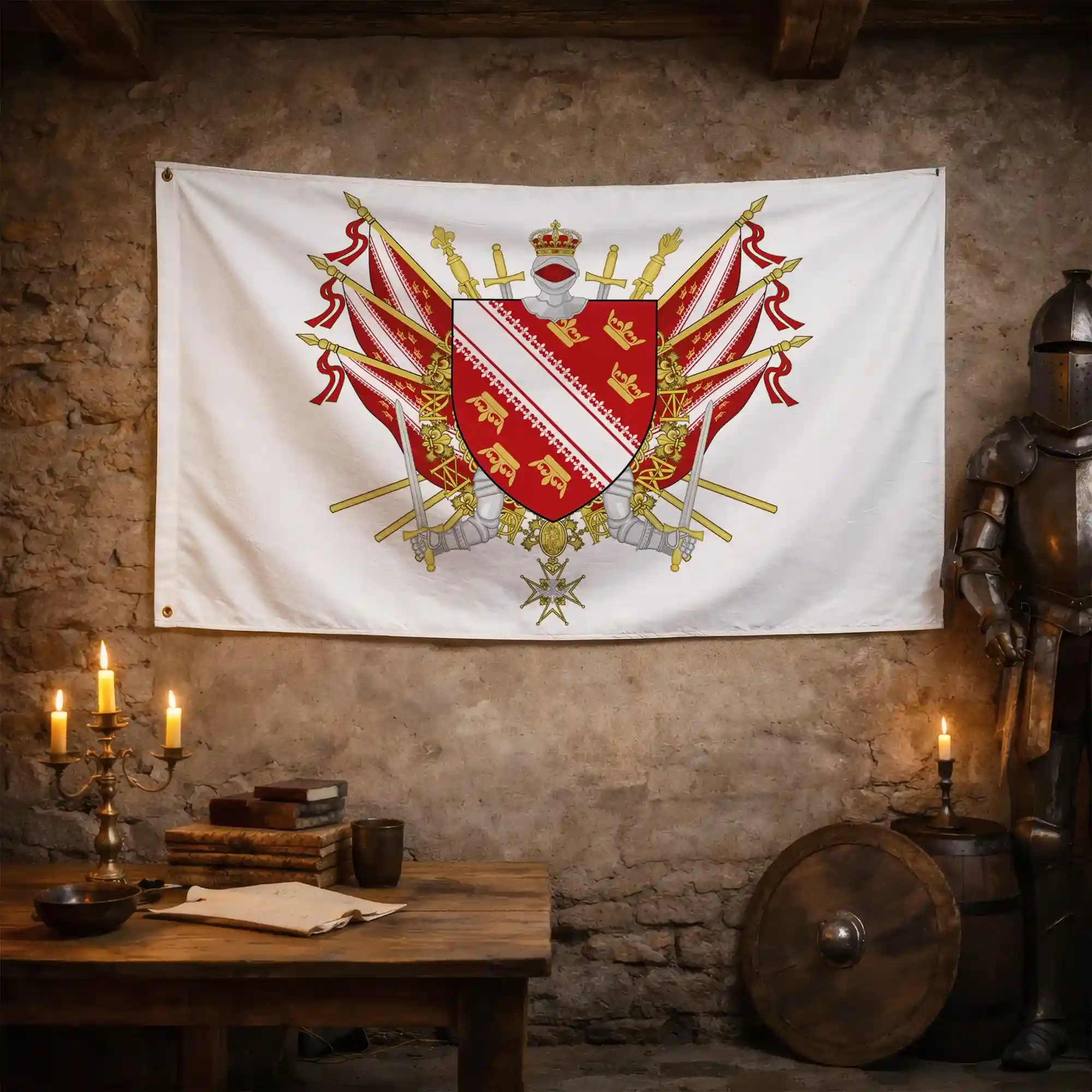 Drapeau - Blason de l'Alsace - Image 3