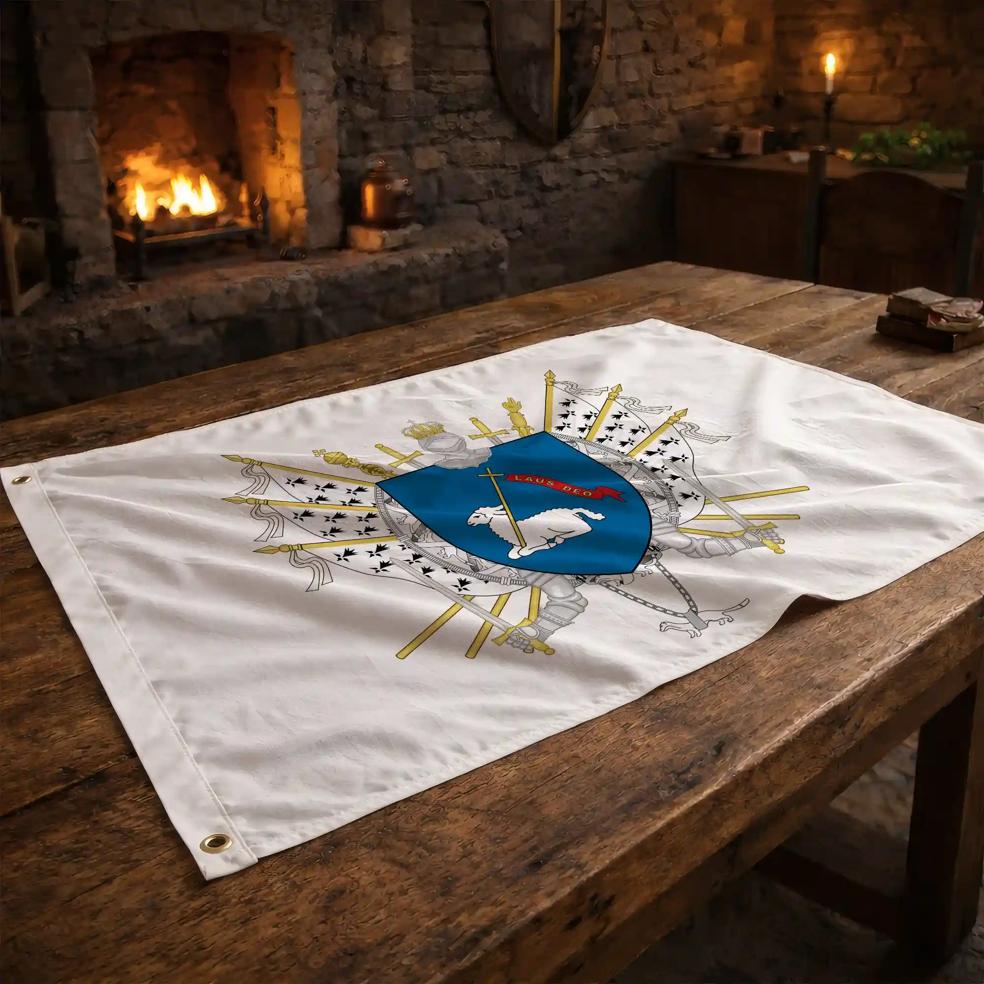 Drapeau - Blason de Lannion - Image 2
