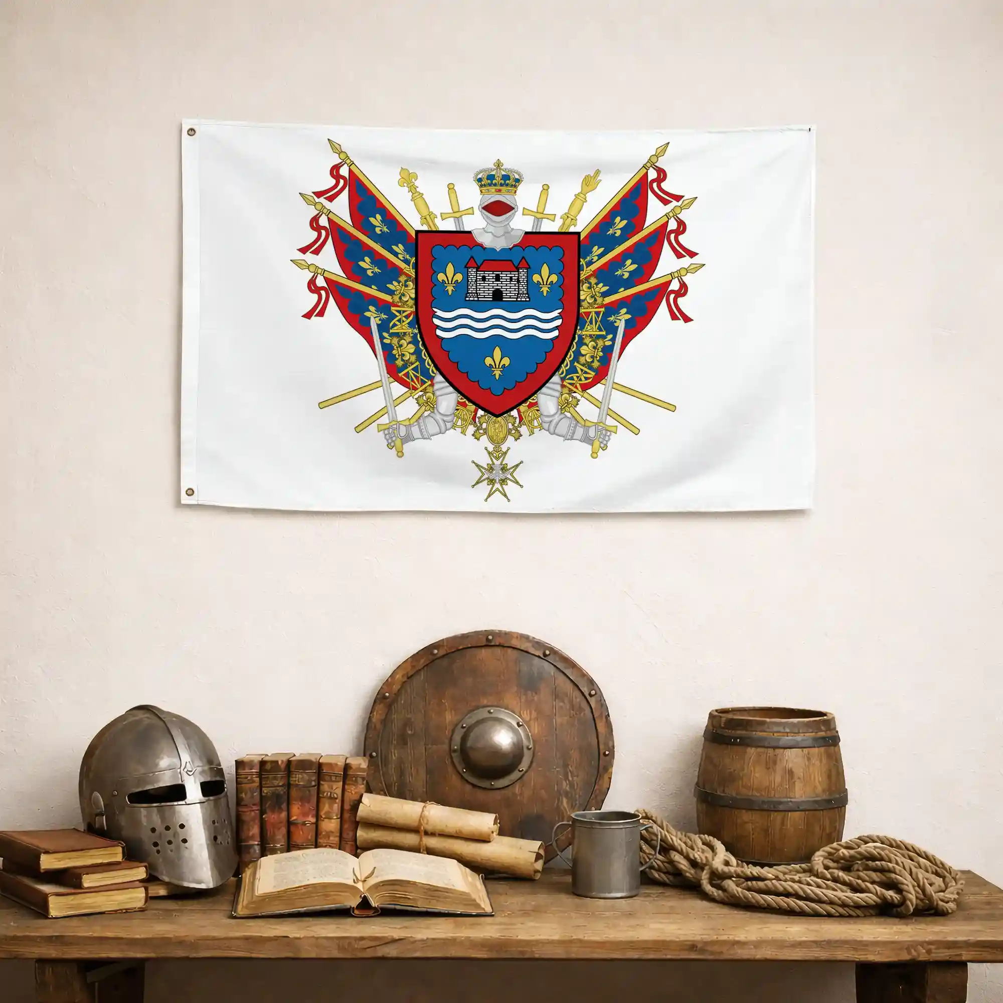 Drapeau - Blason de l'Indre (36) - Image 5