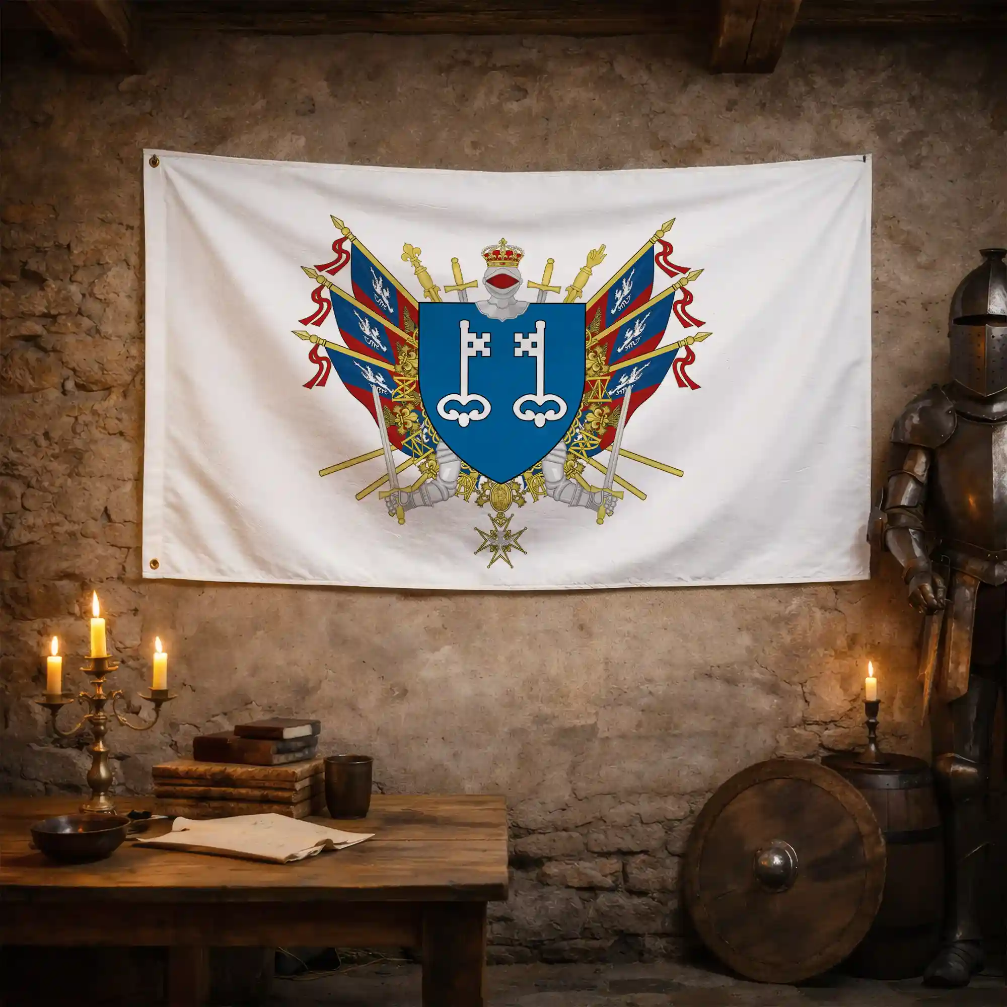 Drapeau - Blason de Mont-de-Marsan - Image 3