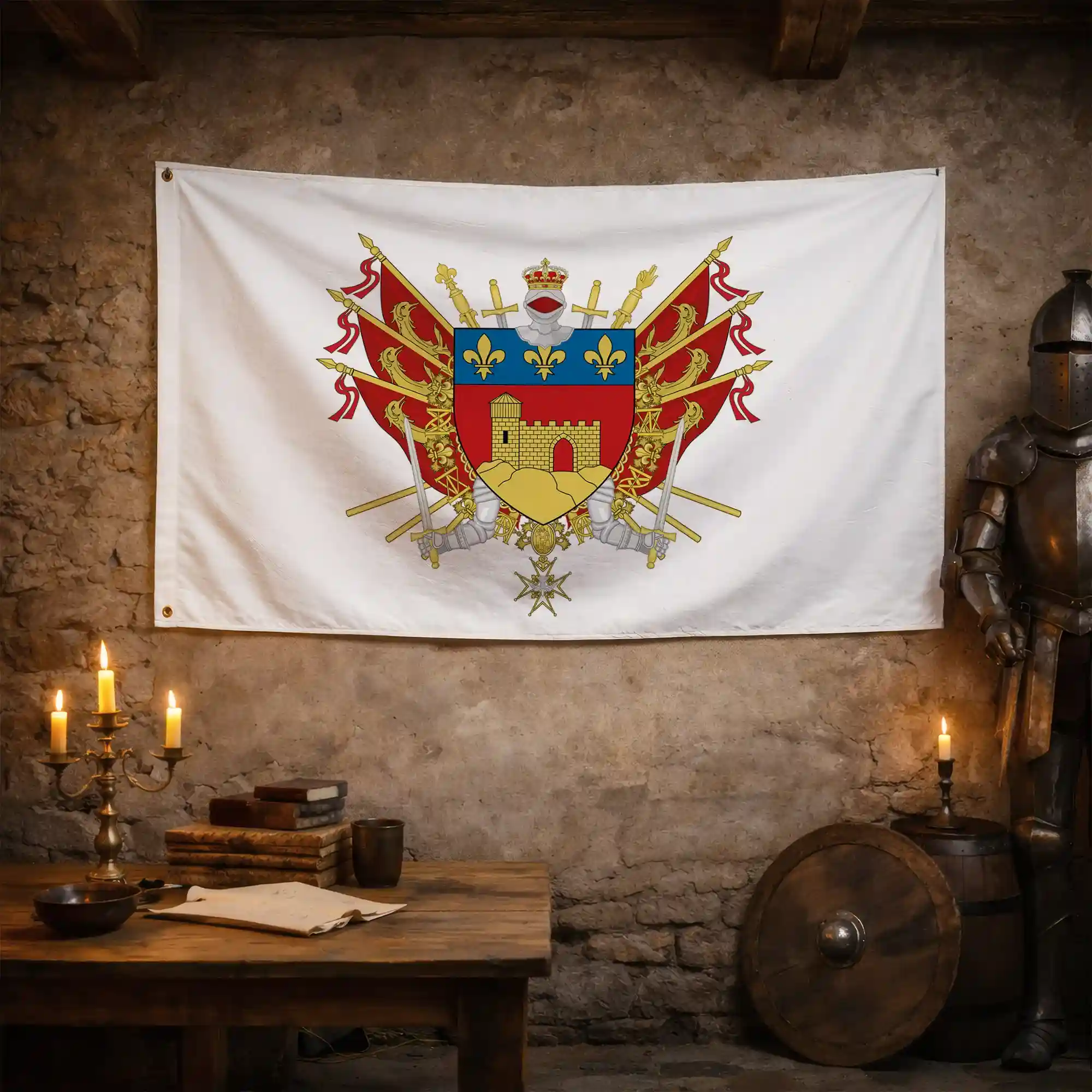 Drapeau - Blason de Montbrison - Image 3