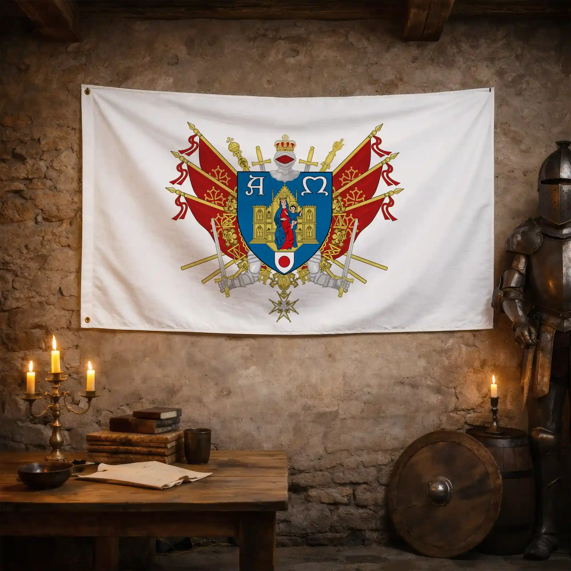 Drapeau - Blason de Montpellier - Image 3
