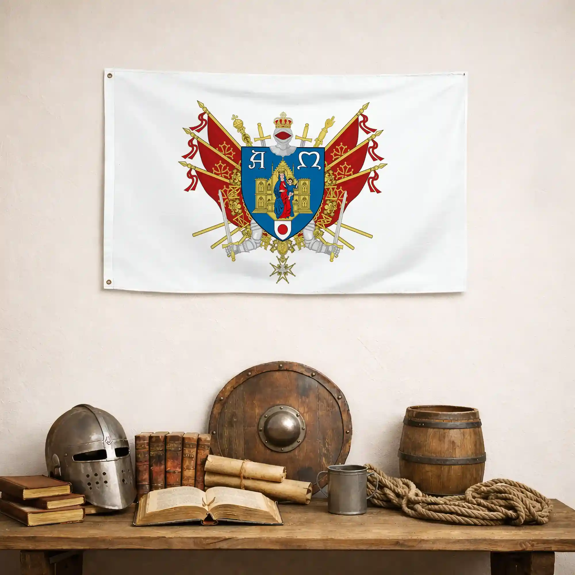 Drapeau - Blason de Montpellier - Image 4