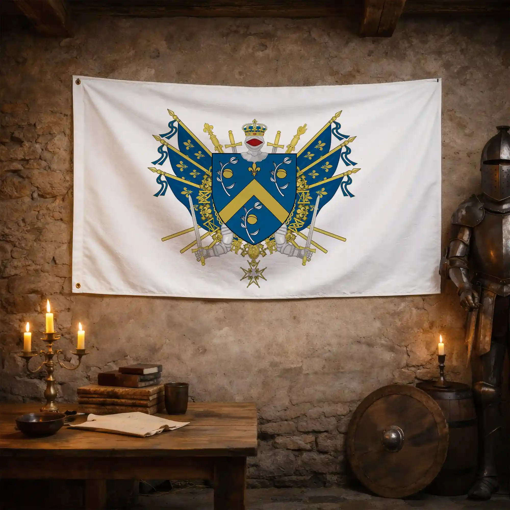 Drapeau - Blason de Montreuil - Image 3