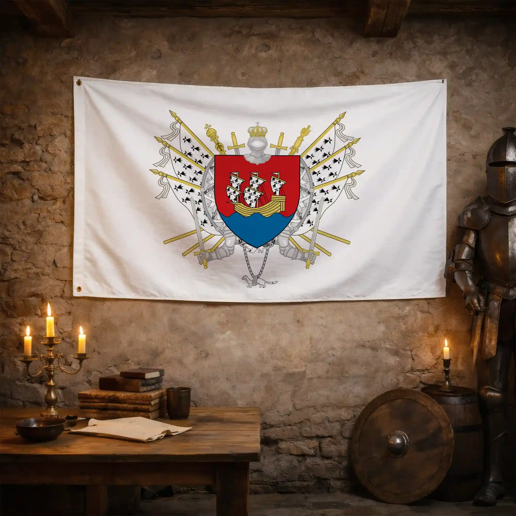 Drapeau - Blason de Morlaix - Image 3