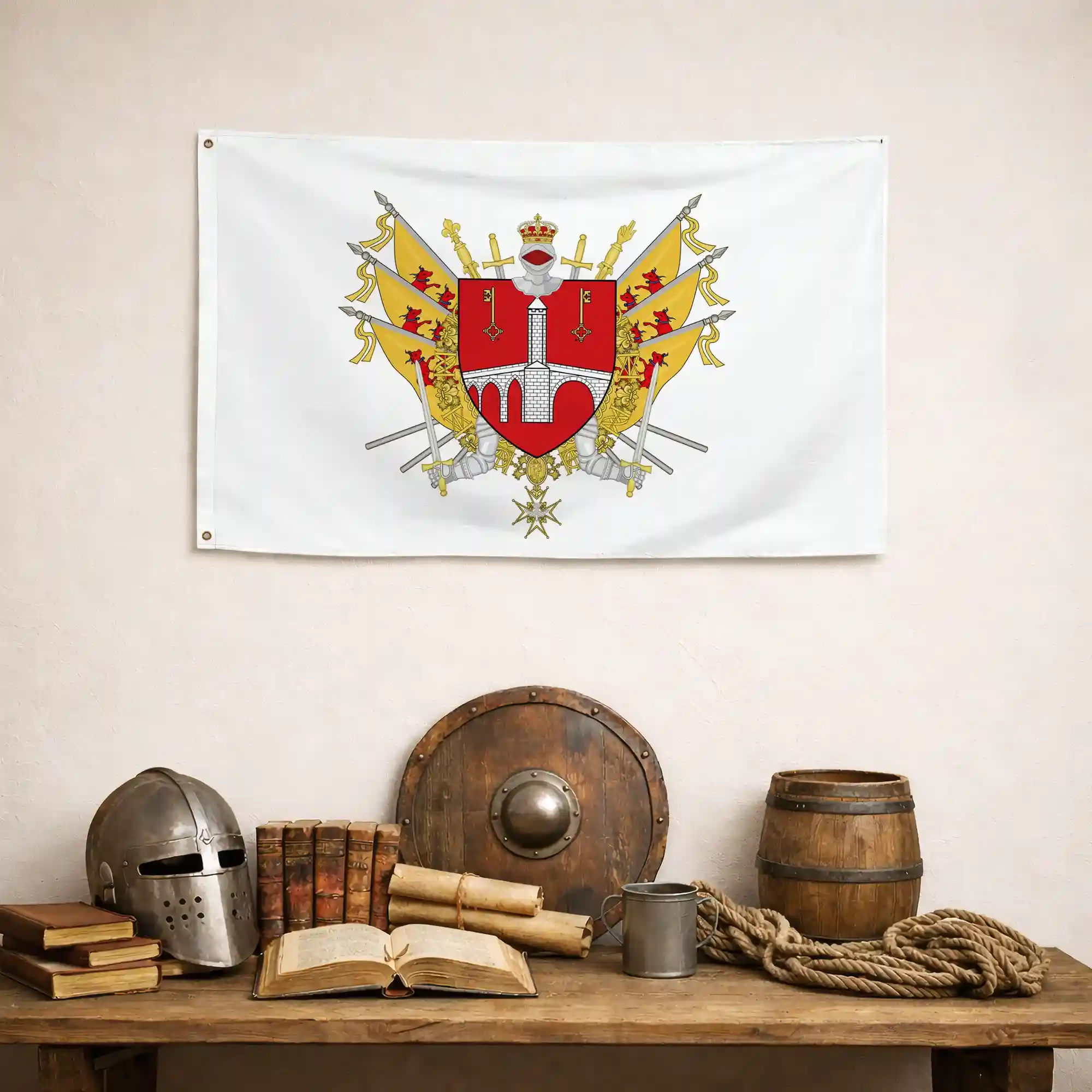 Drapeau - Blason d'Orthez - Image 4