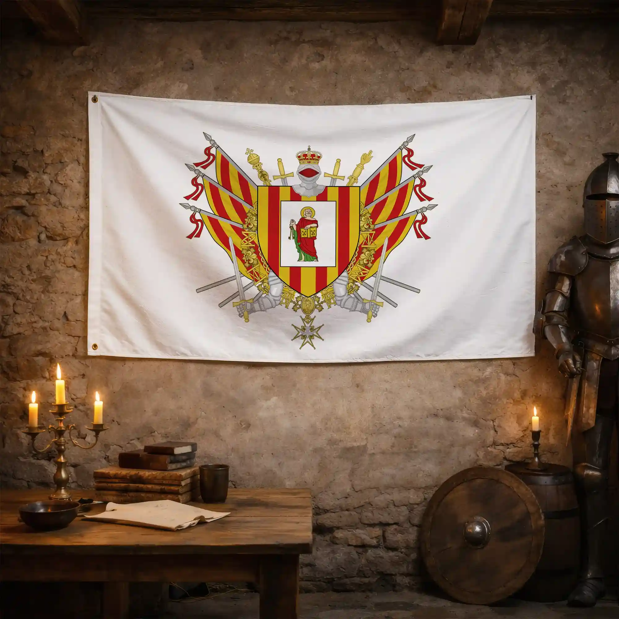 Drapeau - Blason de Prades - Image 3