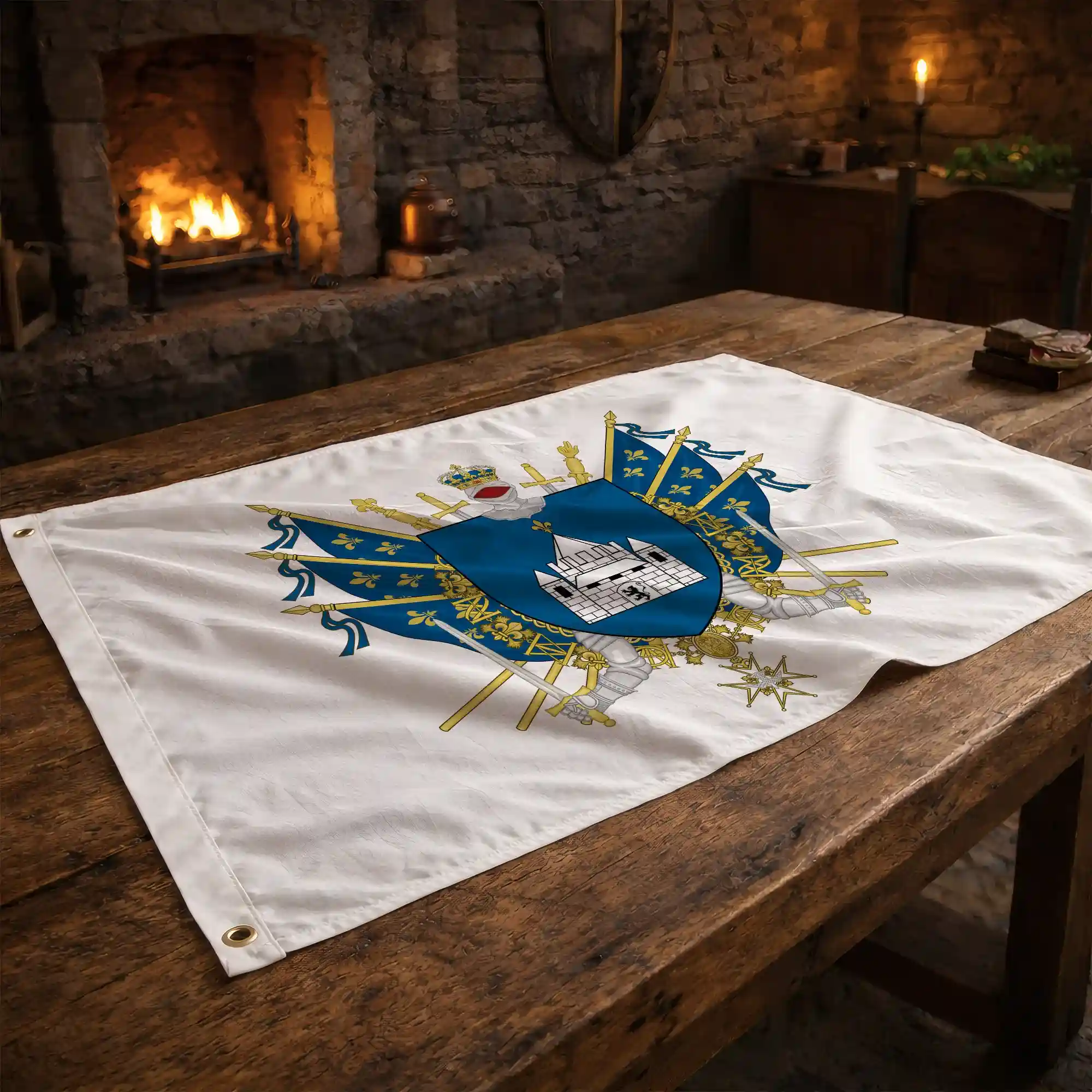 Drapeau - Blason de Provins - Image 2