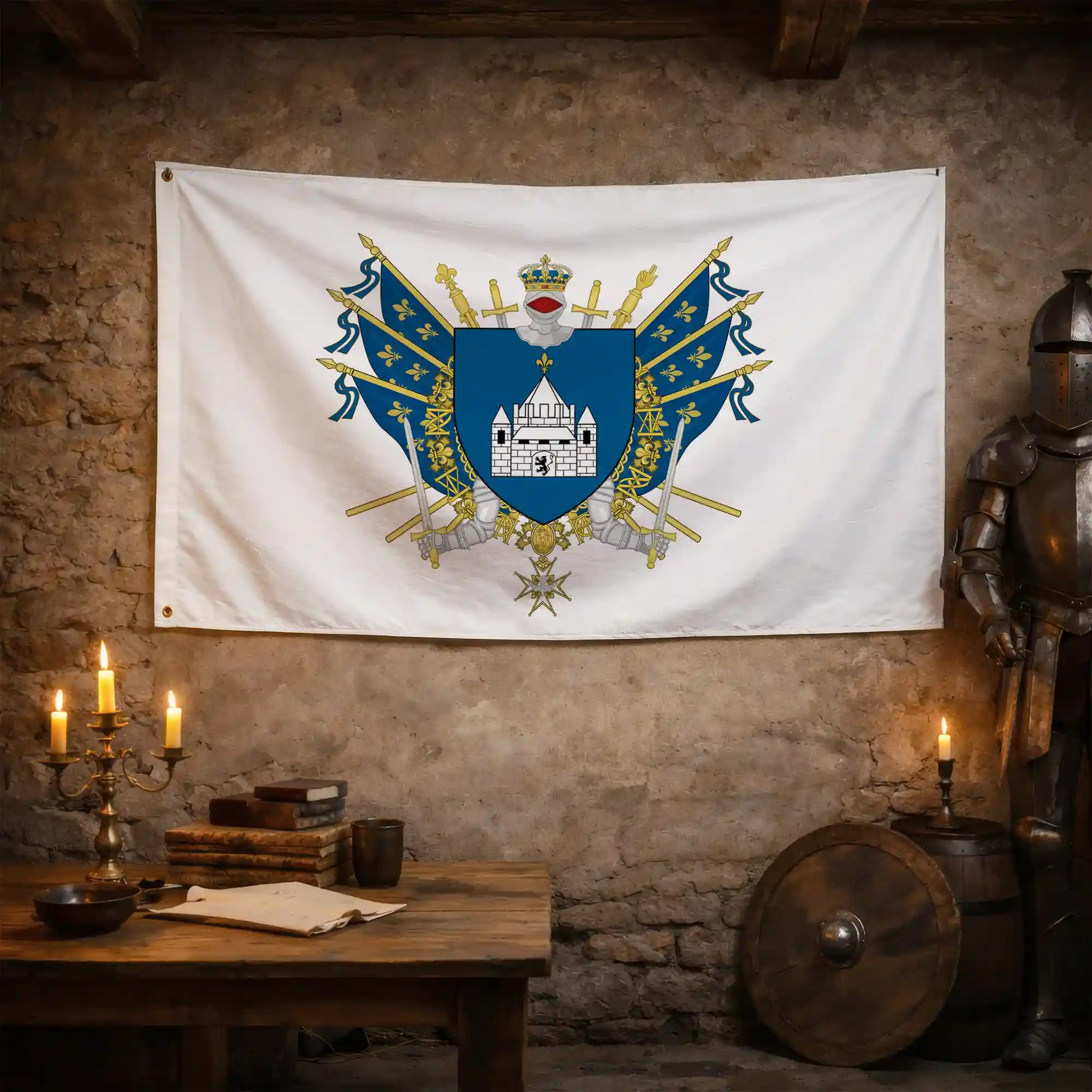 Drapeau - Blason de Provins - Image 3