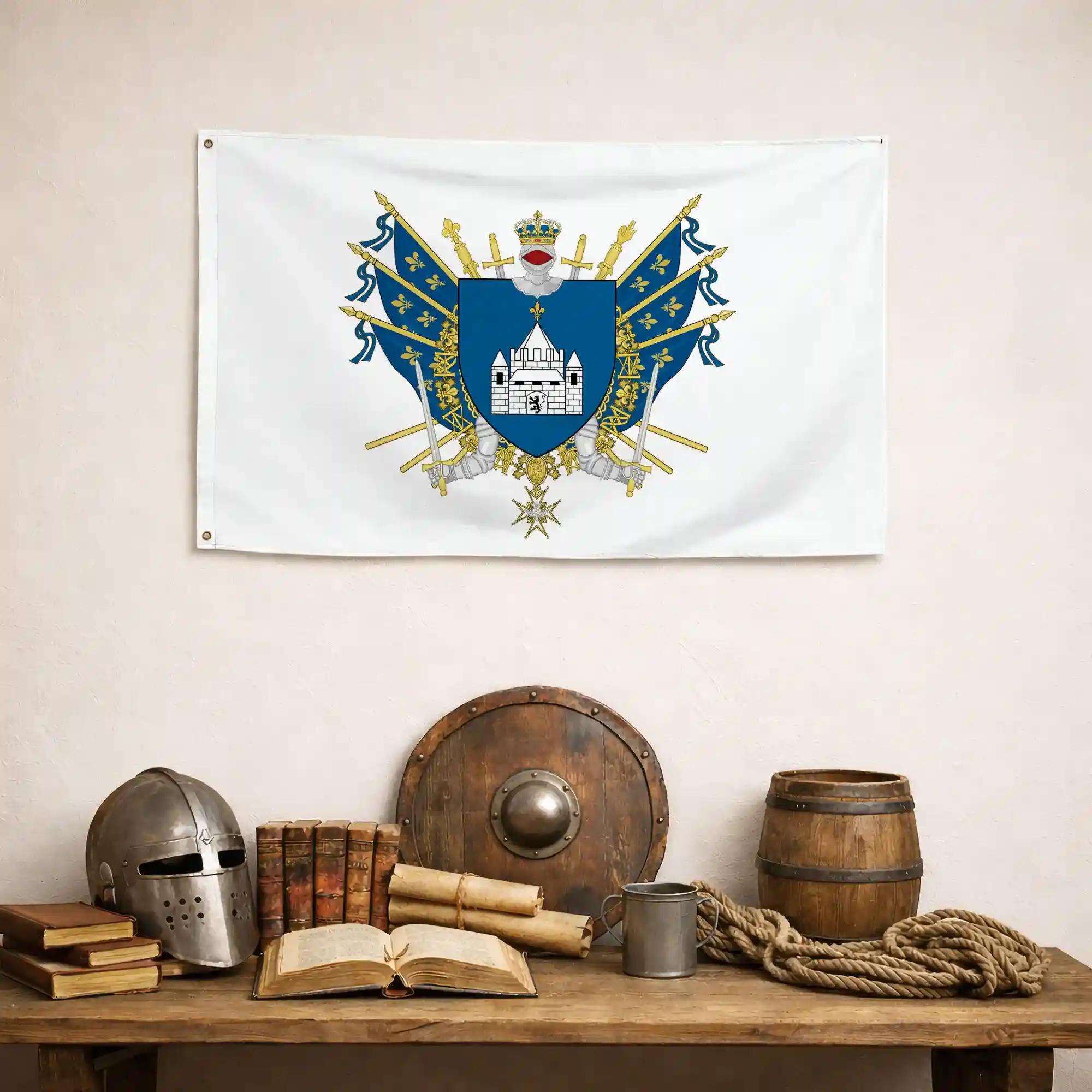Drapeau - Blason de Provins - Image 4