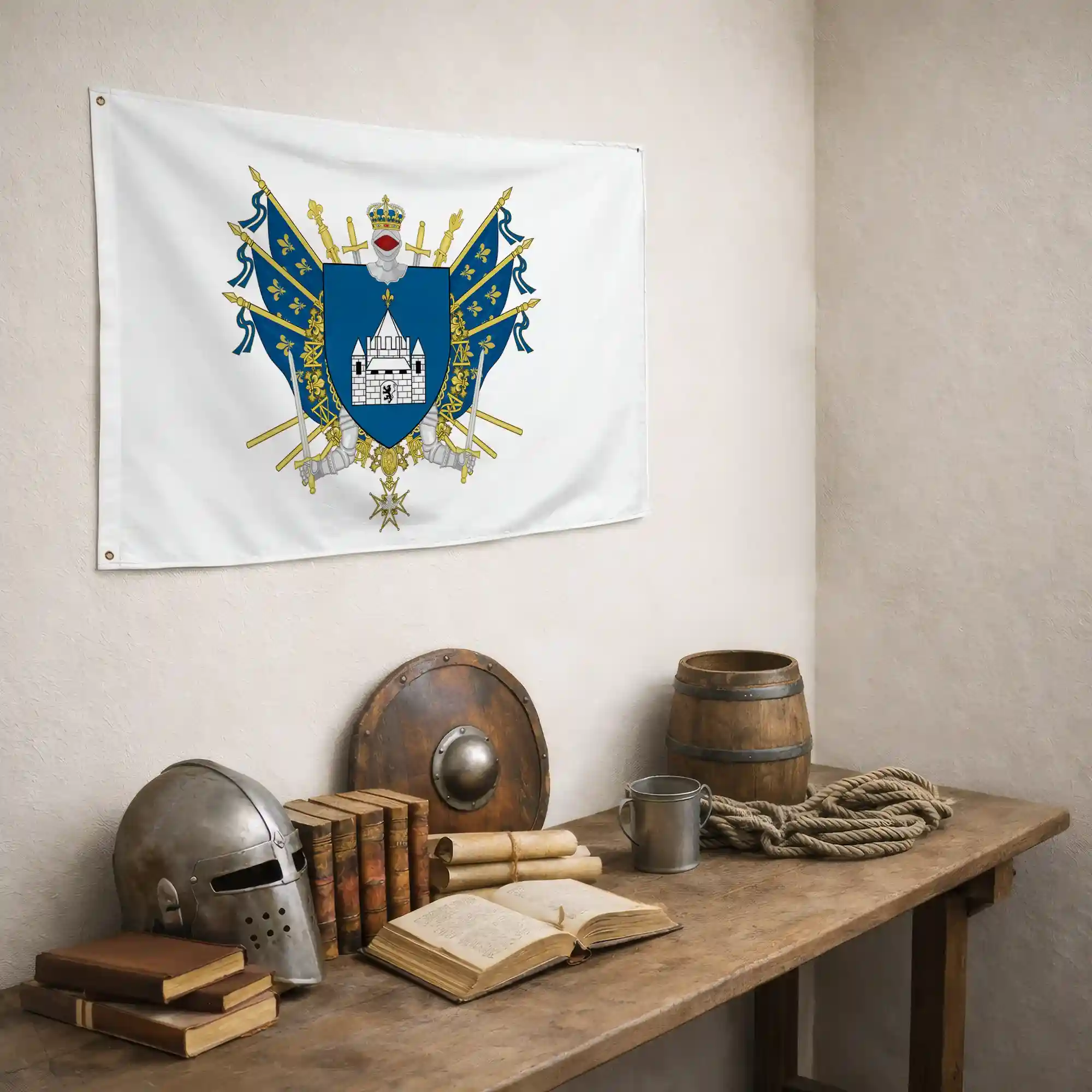 Drapeau - Blason de Provins - Image 5