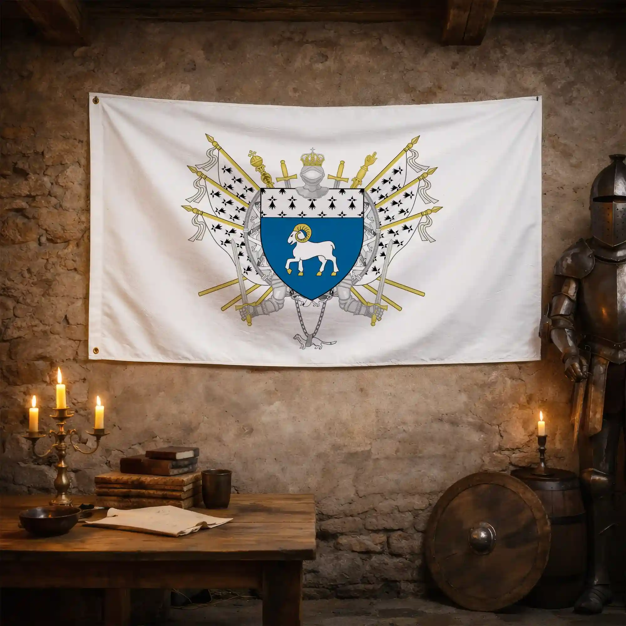Drapeau - Blason de Quimper - Image 3