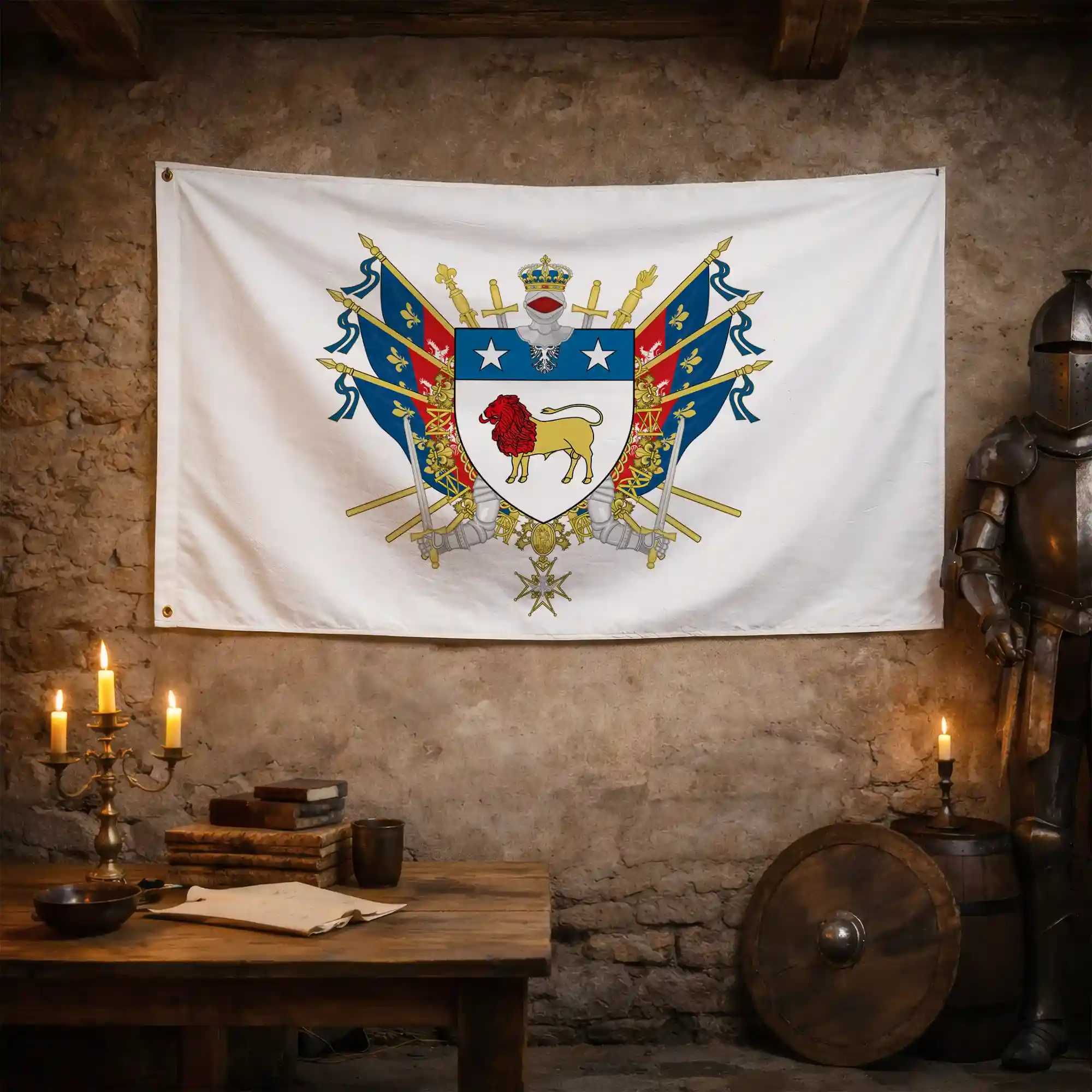 Drapeau - Blason de Rilleux-la-Pape - Image 3