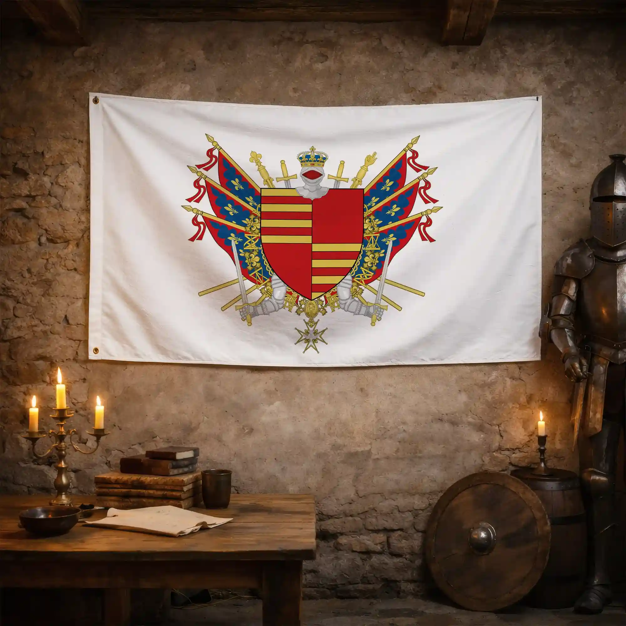 Drapeau - Blason de Saint-Amand-Montrond - Image 3