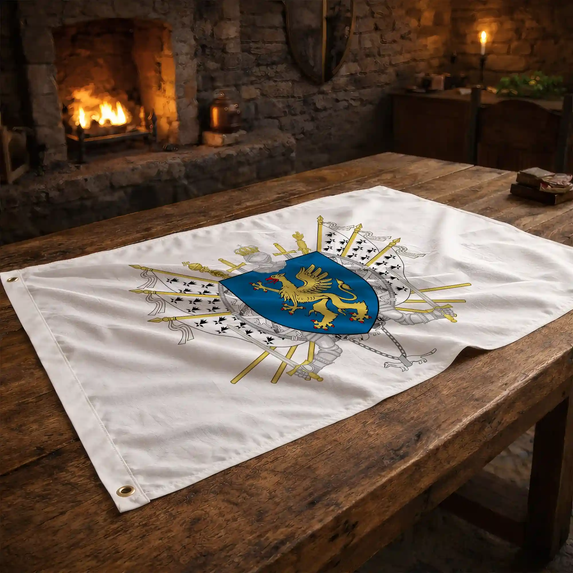 Drapeau - Blason de Saint-Brieuc - Image 2