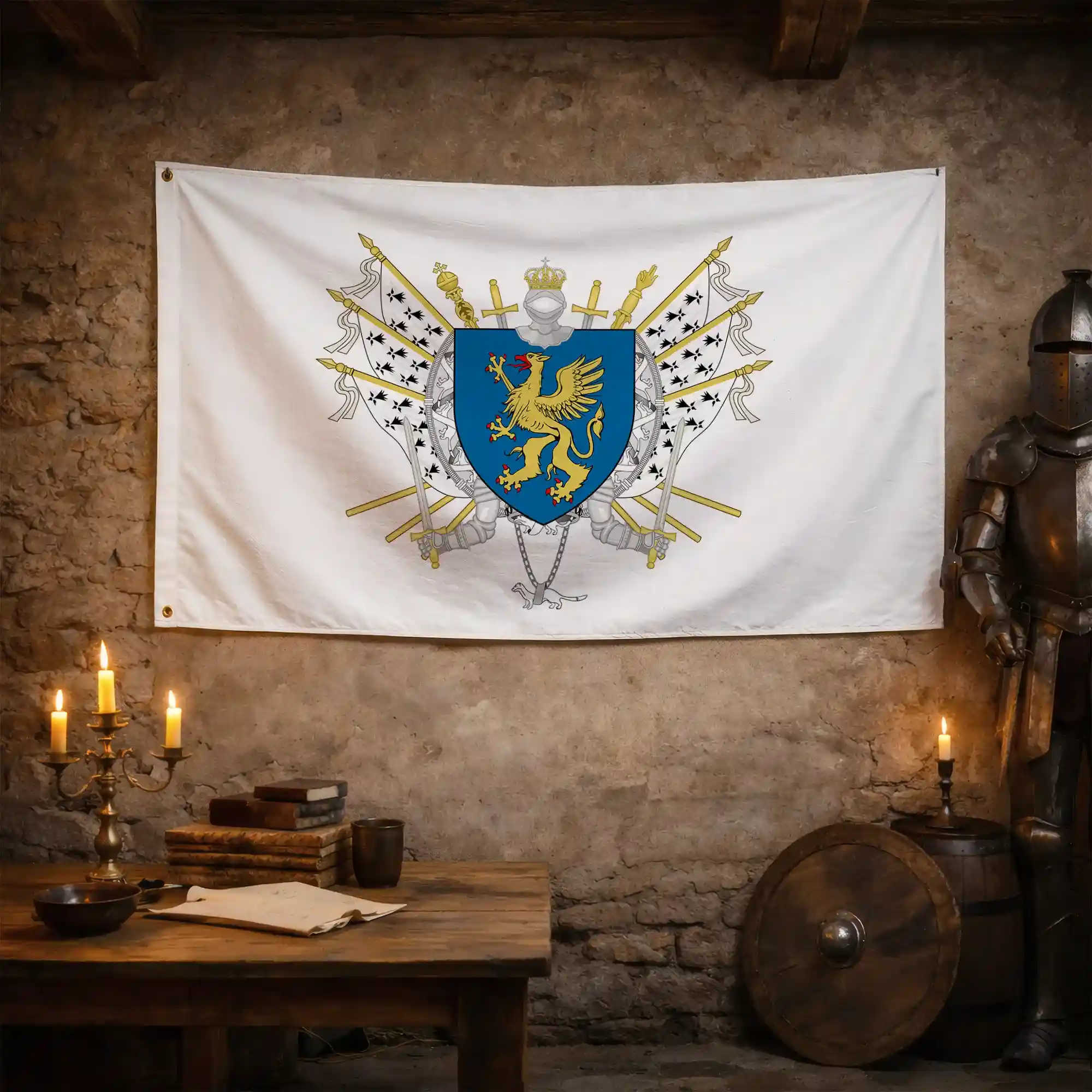 Drapeau - Blason de Saint-Brieuc - Image 3