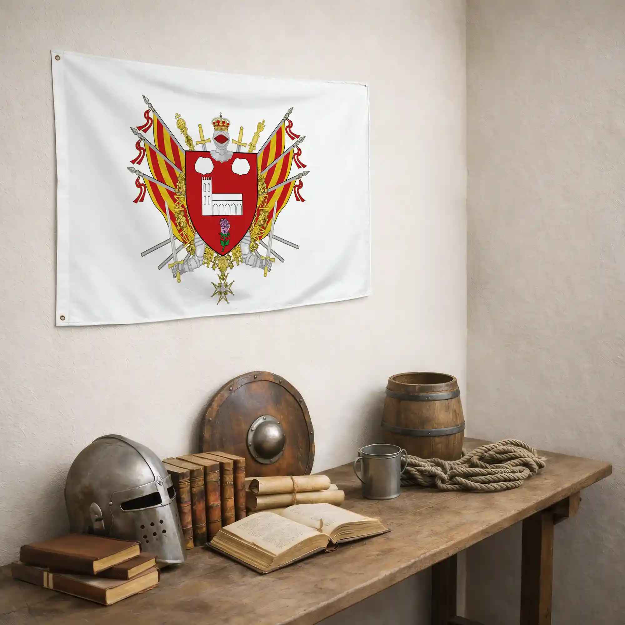 Drapeau - Blason de Saint-Estève - Image 5