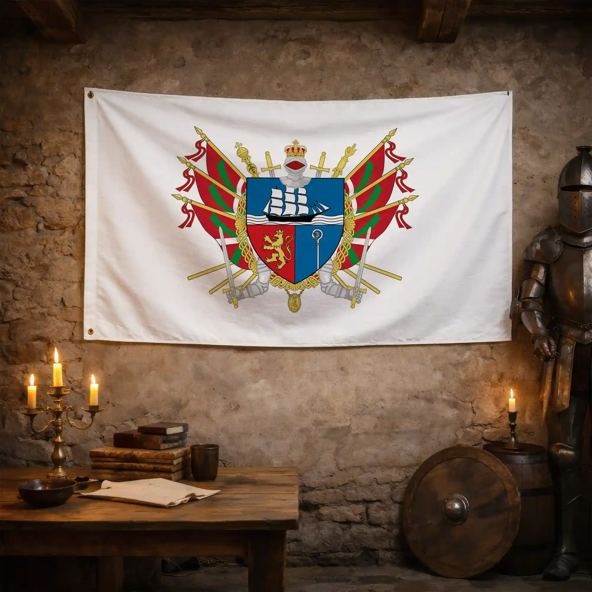 Drapeau - Blason de Saint-Jean-de-Luz - Image 3