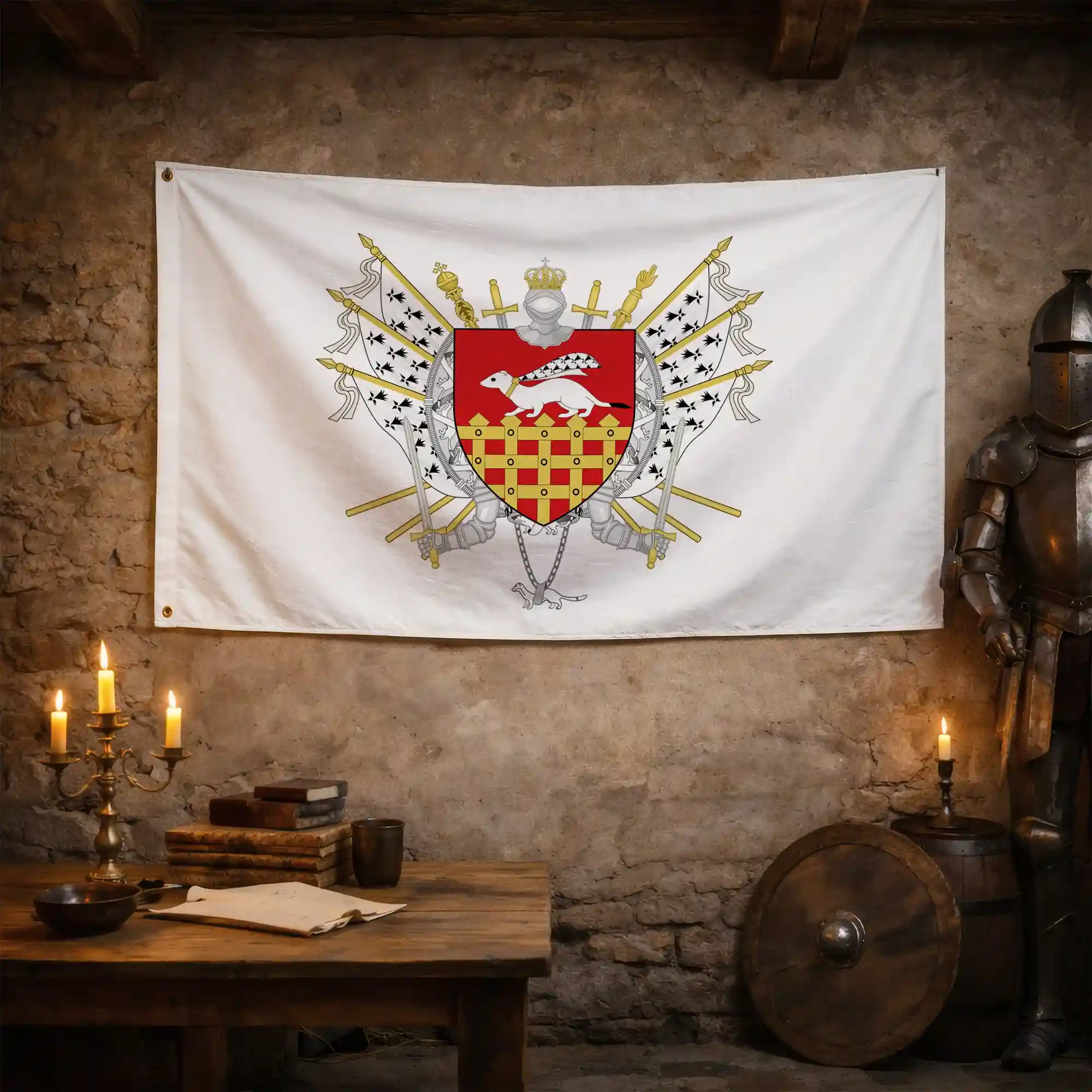 Drapeau - Blason de Saint-Malo - Image 3