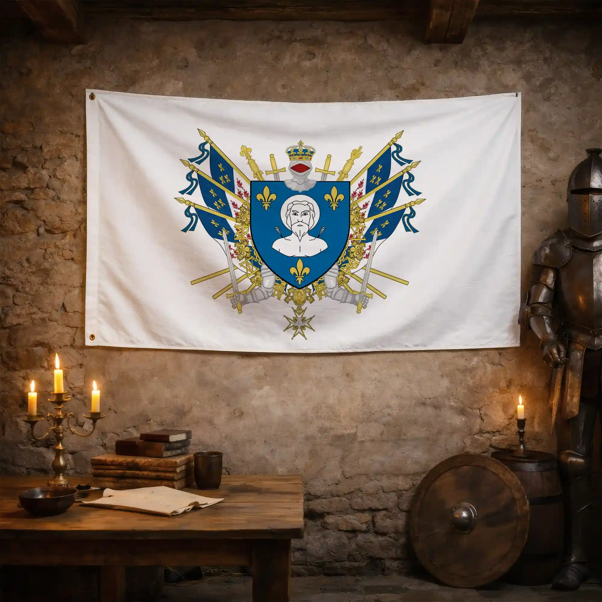 Drapeau - Blason de Saint-Quentin - Image 3