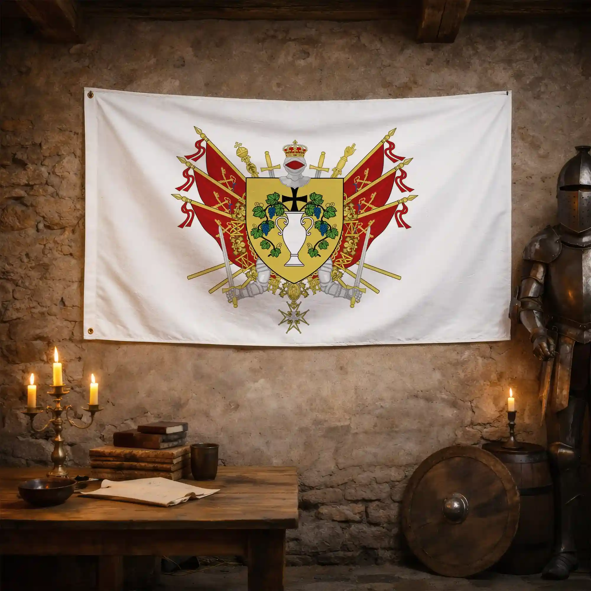 Drapeau - Blason de Vaison-la-Romaine - Image 3