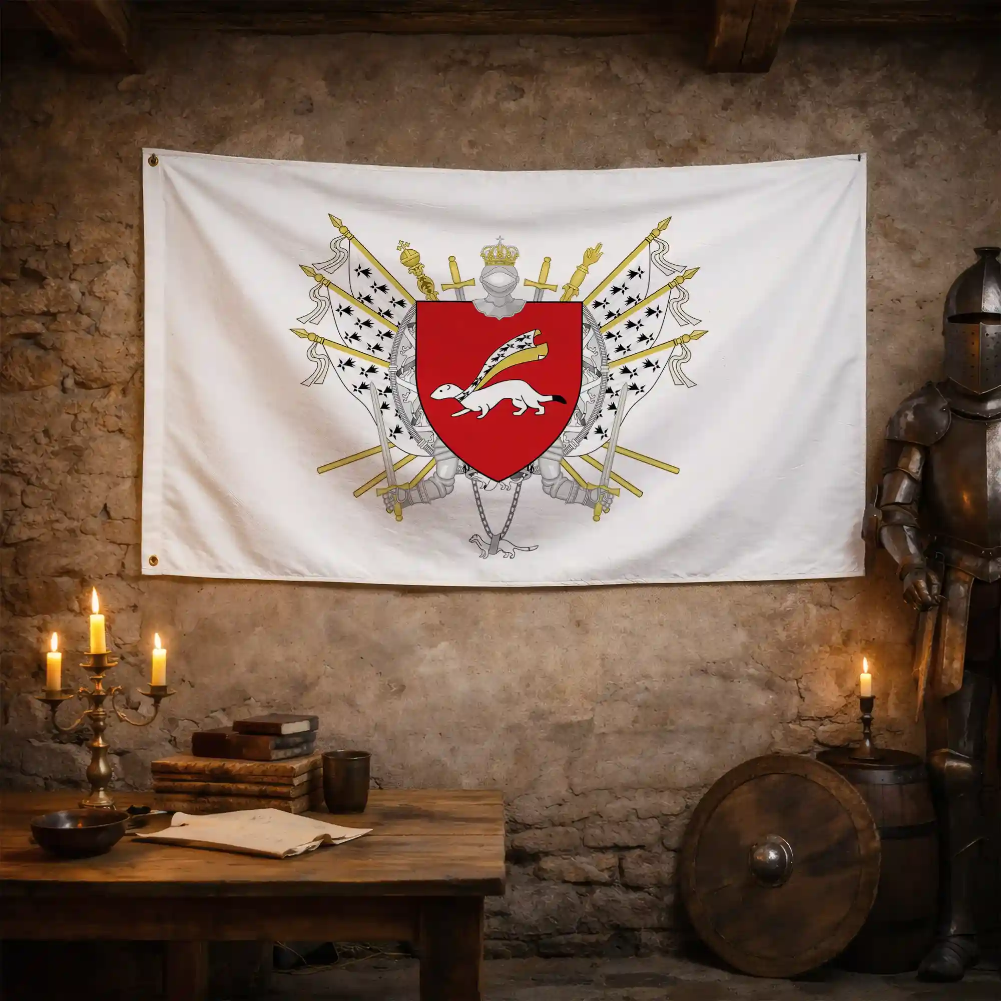 Drapeau - Blason de Vannes - Image 3