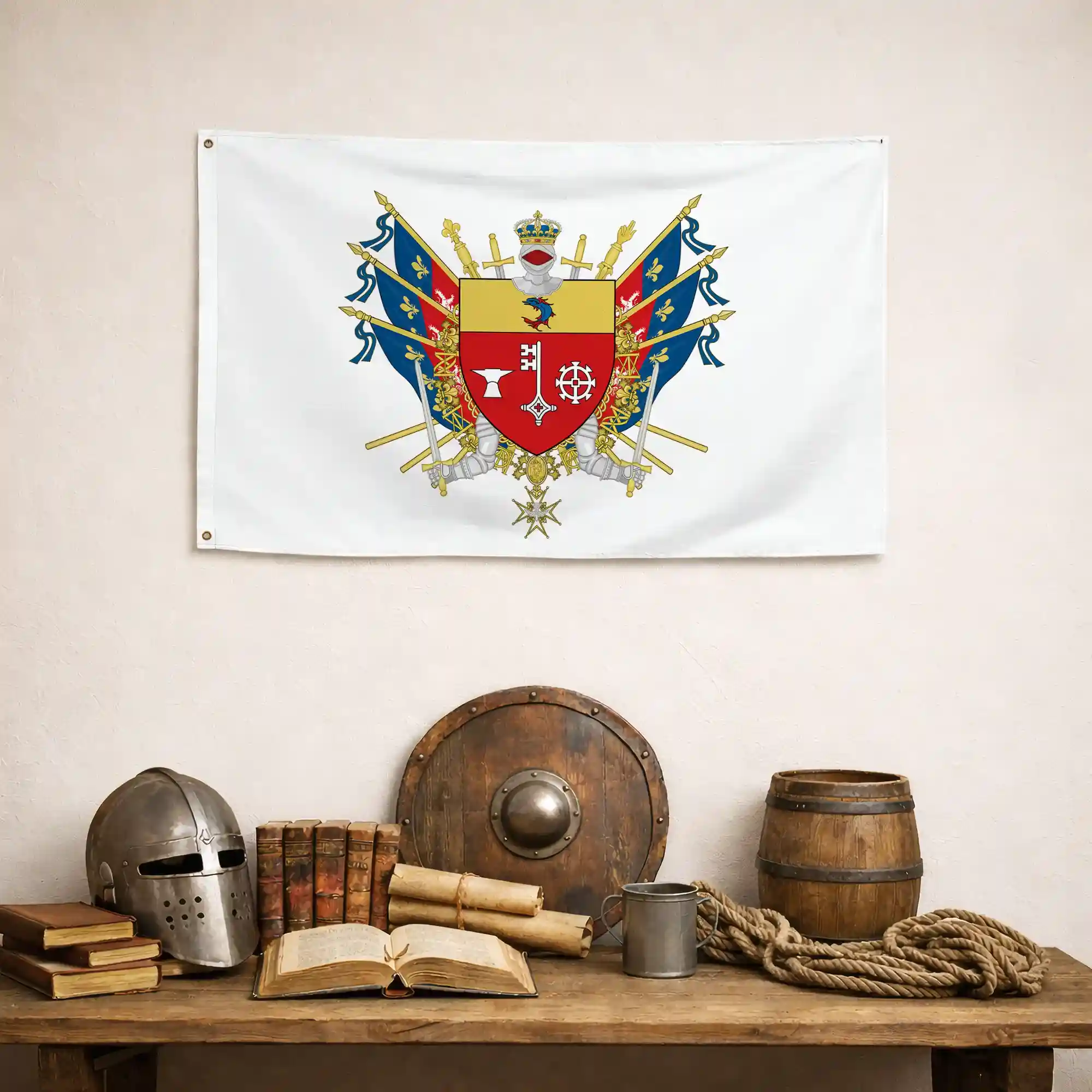 Drapeau - Blason de Vénissieux - Image 4